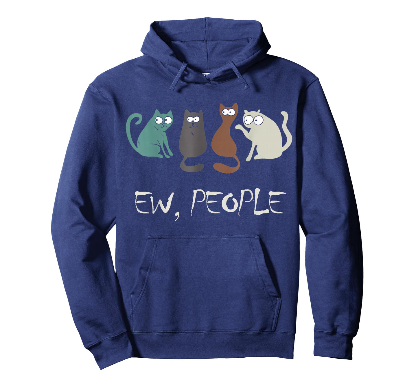 Ew People Funny Black Cat Cute Meowy Kitty Cat Lover Gift T-Shirt
