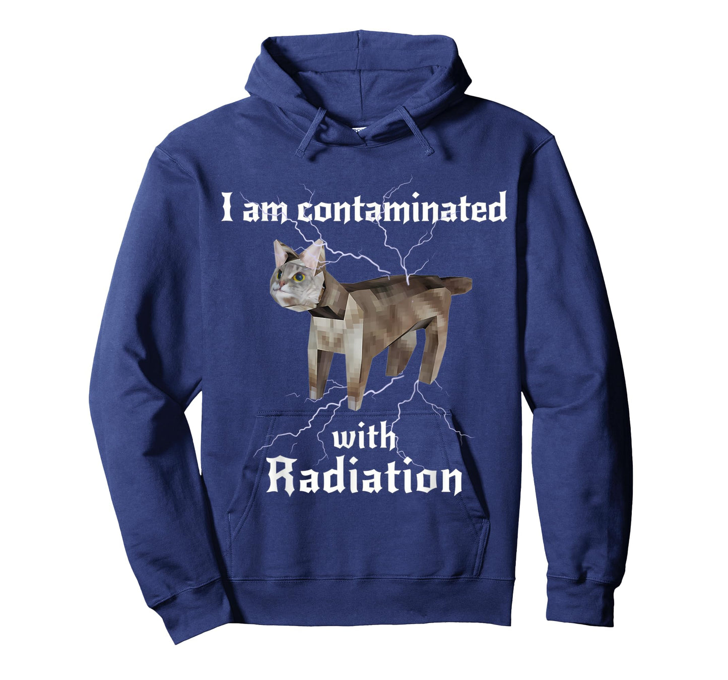 I Am Contaminated With Radiation Funny Cat Meme T-Shirt