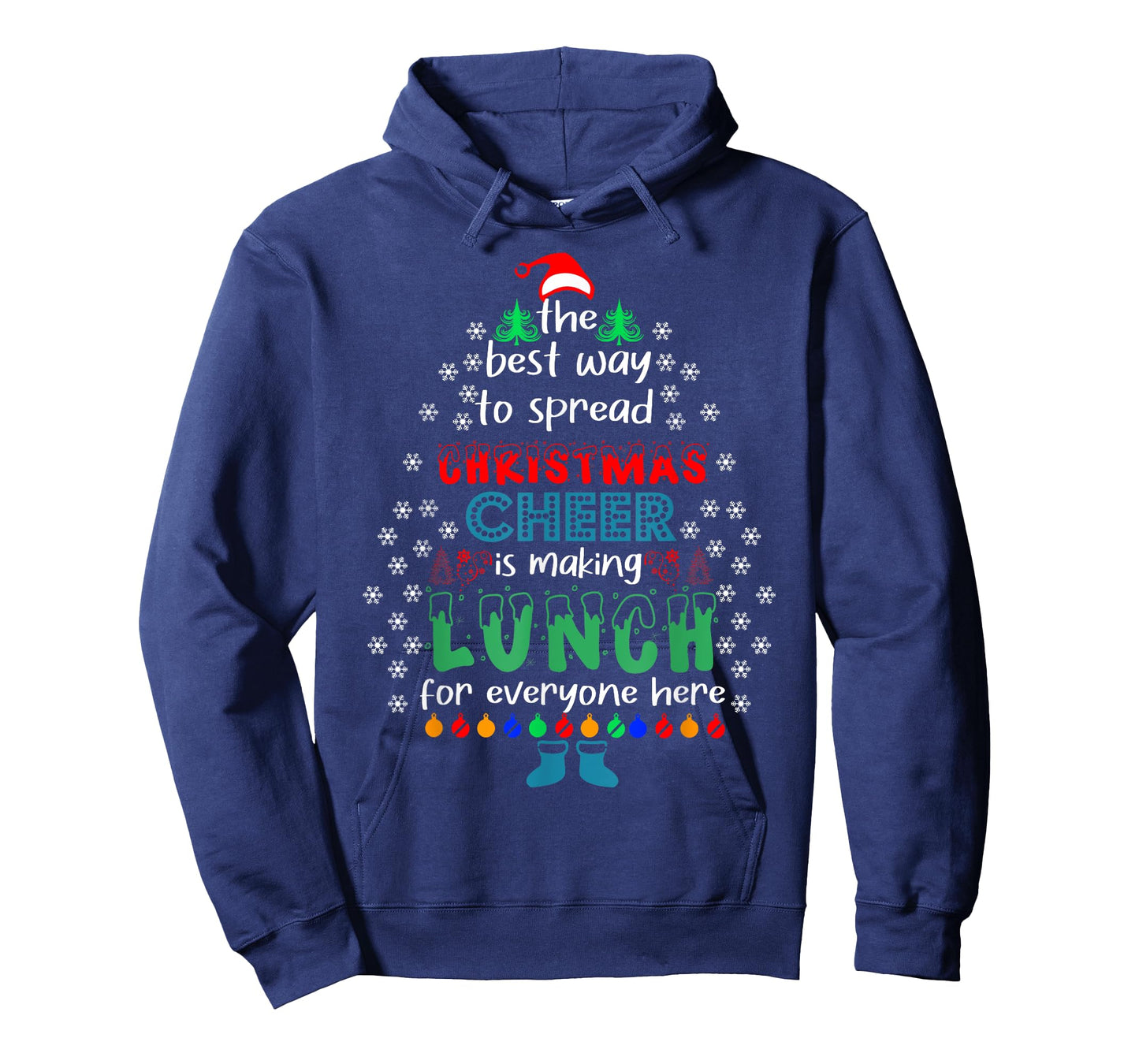 Funny Lunch Lady Christmas Cheer Christmas Xmas T-Shirt