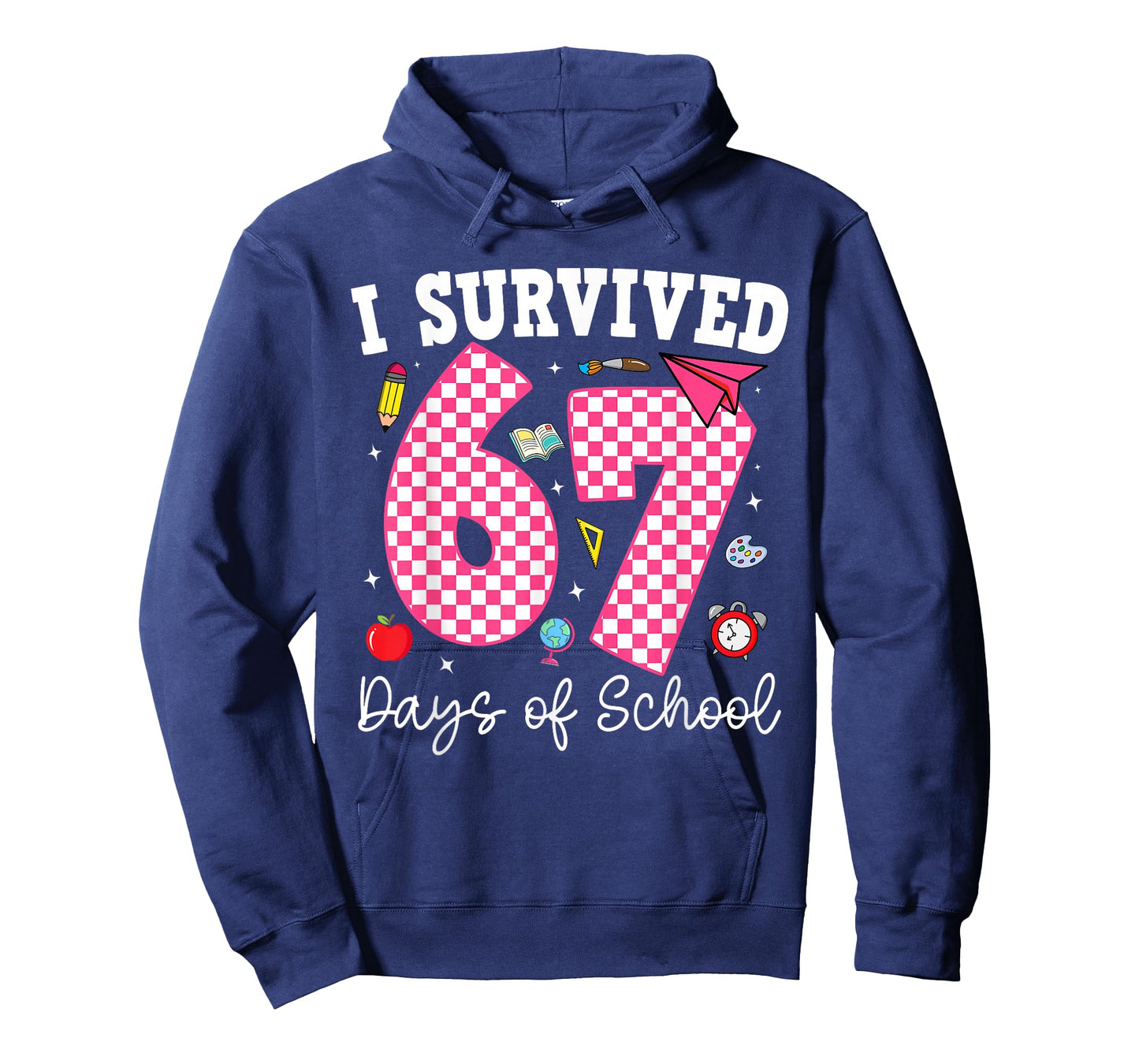 I Survived 67 Days of School 67 Teachers Students 67 Meme T-Shirt