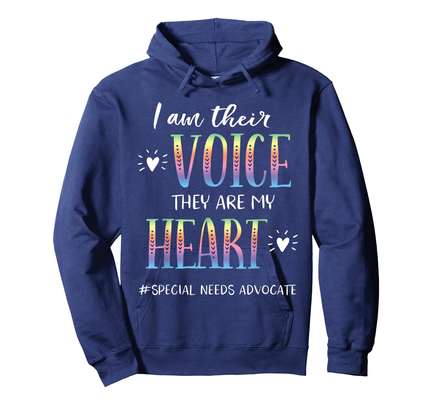 SPED Teacher Special Needs Advocate Gift I Am Their Voice T-Shirt for Men Women
