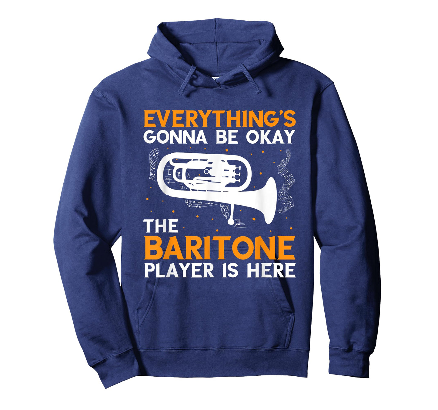 Baritone Player Is Here Euphonium Marching Band Saxophonist T-Shirt
