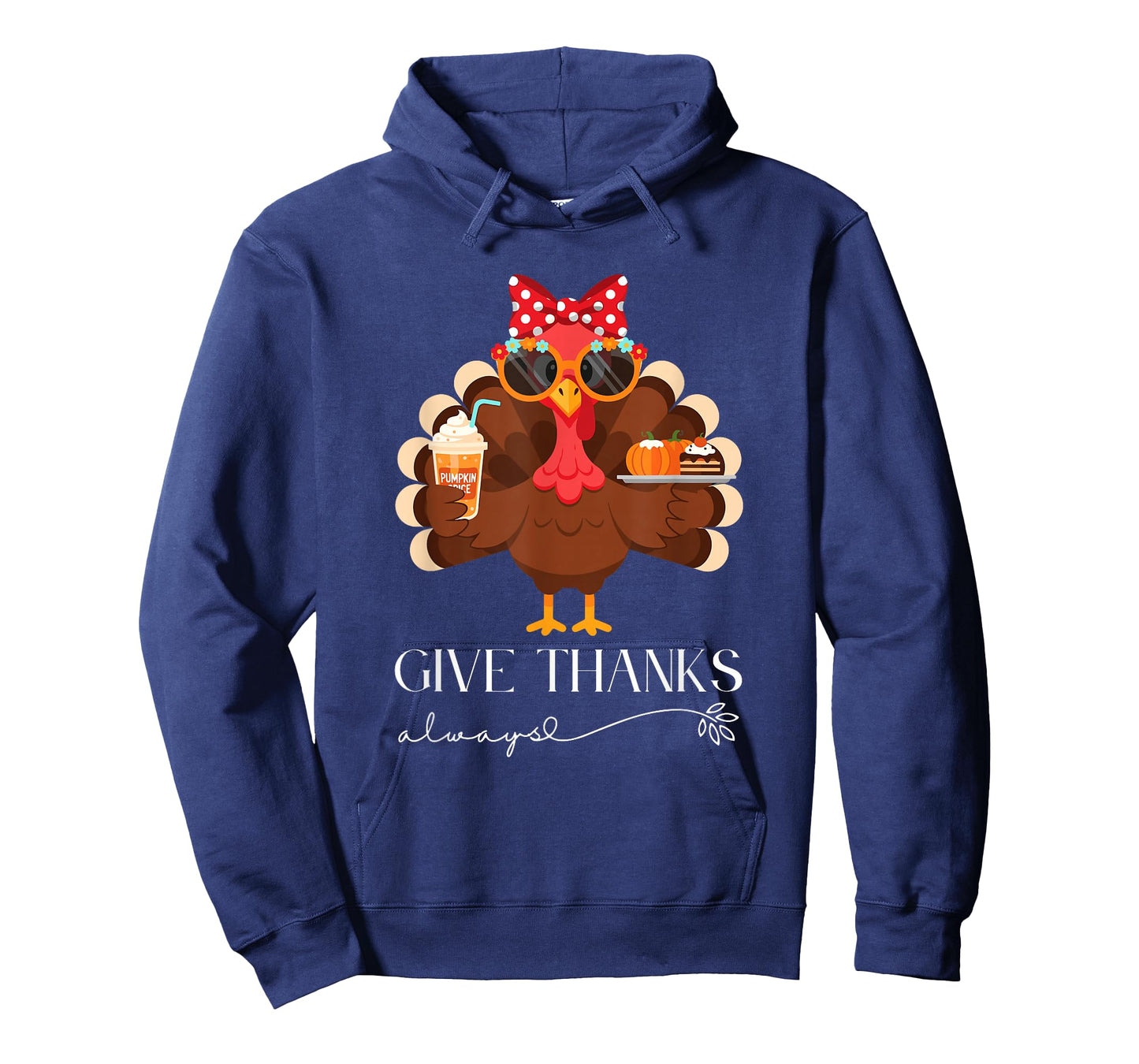 Cute Turkey Give Thanks Always Thanksgiving T-Shirt