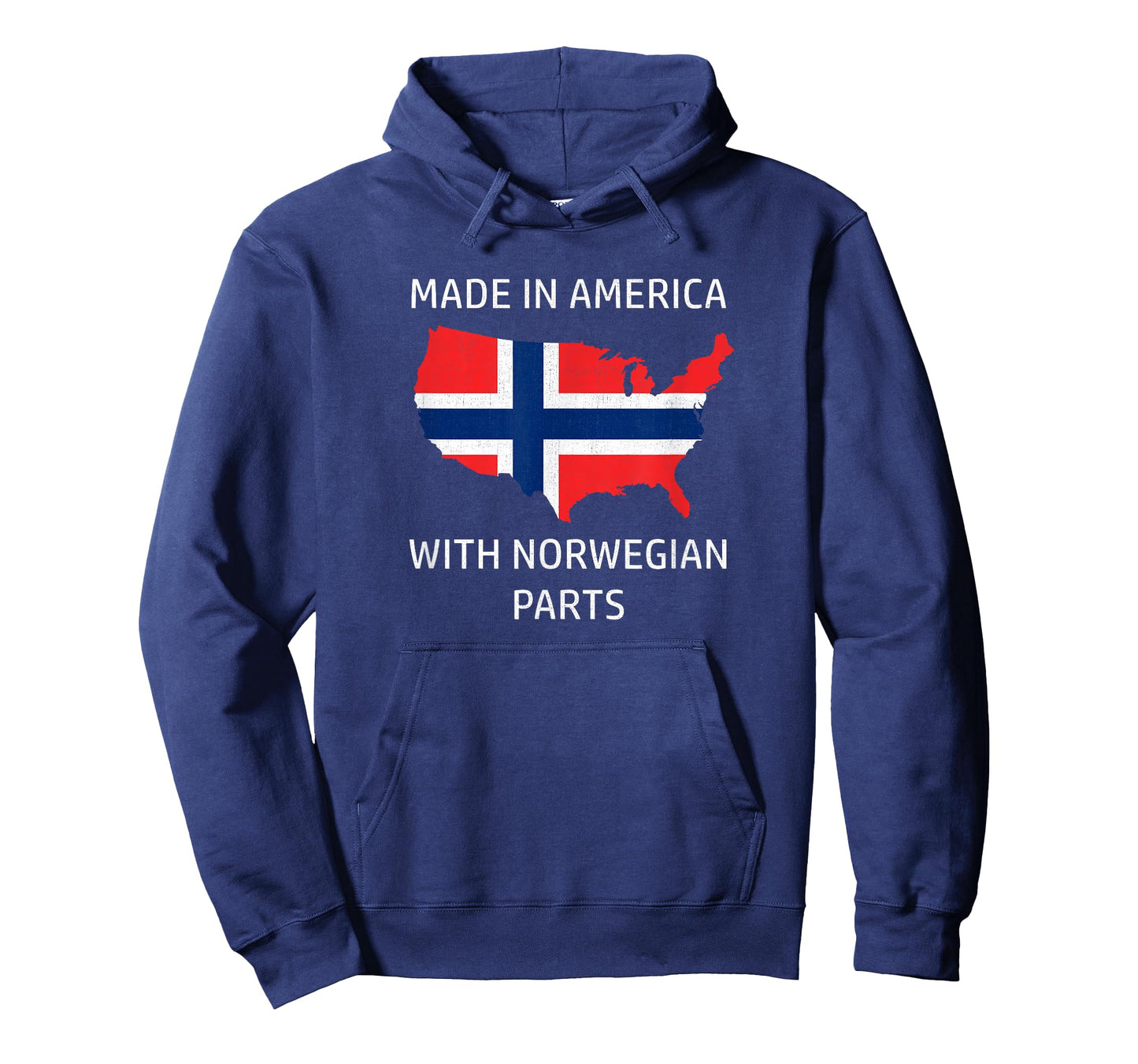 Made in America with Norwegian Parts - Norway and USA Pride T-Shirt