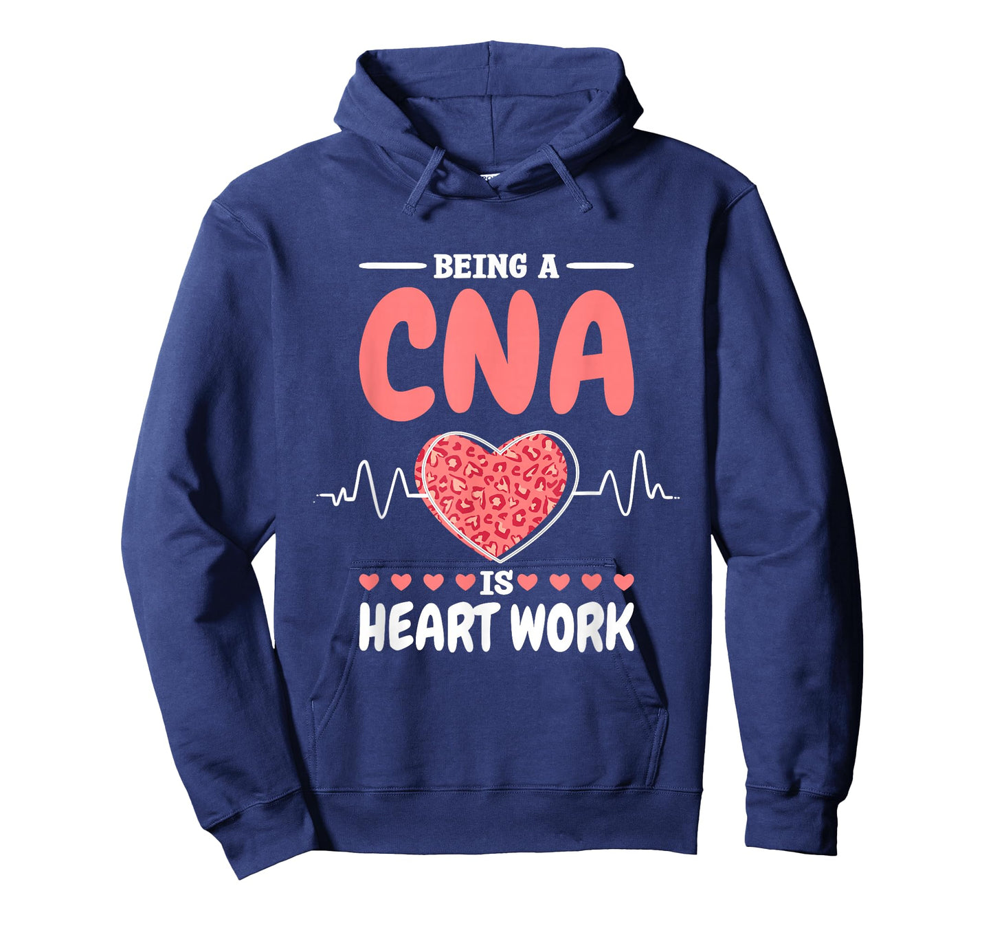 CNA Is A Heartwork Certified Nurse Assistant and RN T-Shirt, Small, Black