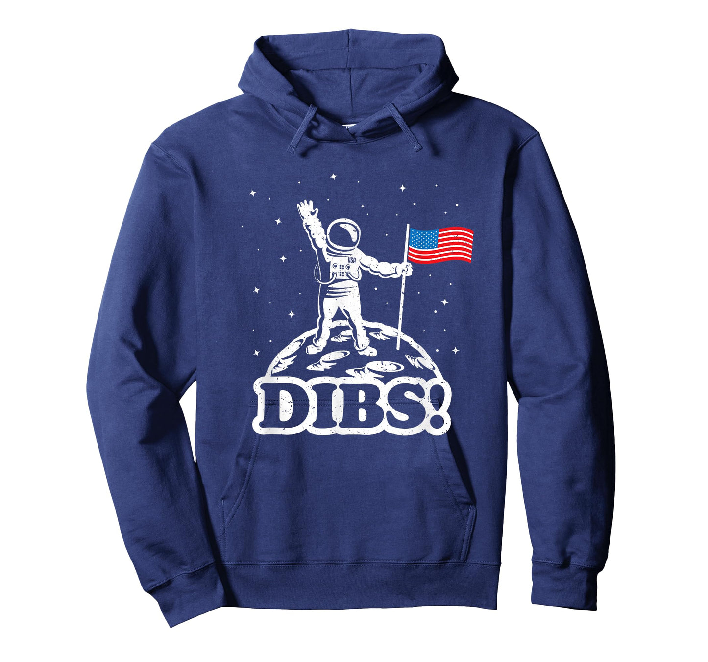 Funny Space Shirt USA Astronaut Moon Flag Dibs Tshirt Gift T-Shirt