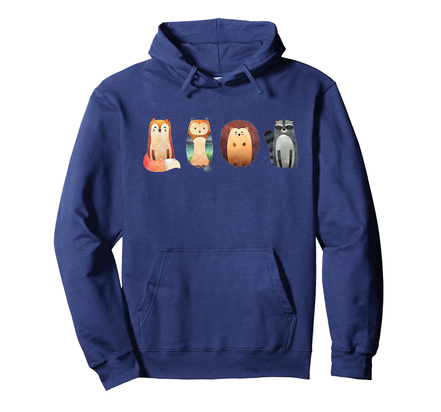 Cute Woodland Creatures Fox Owl Hedgehog Racoon T-Shirt