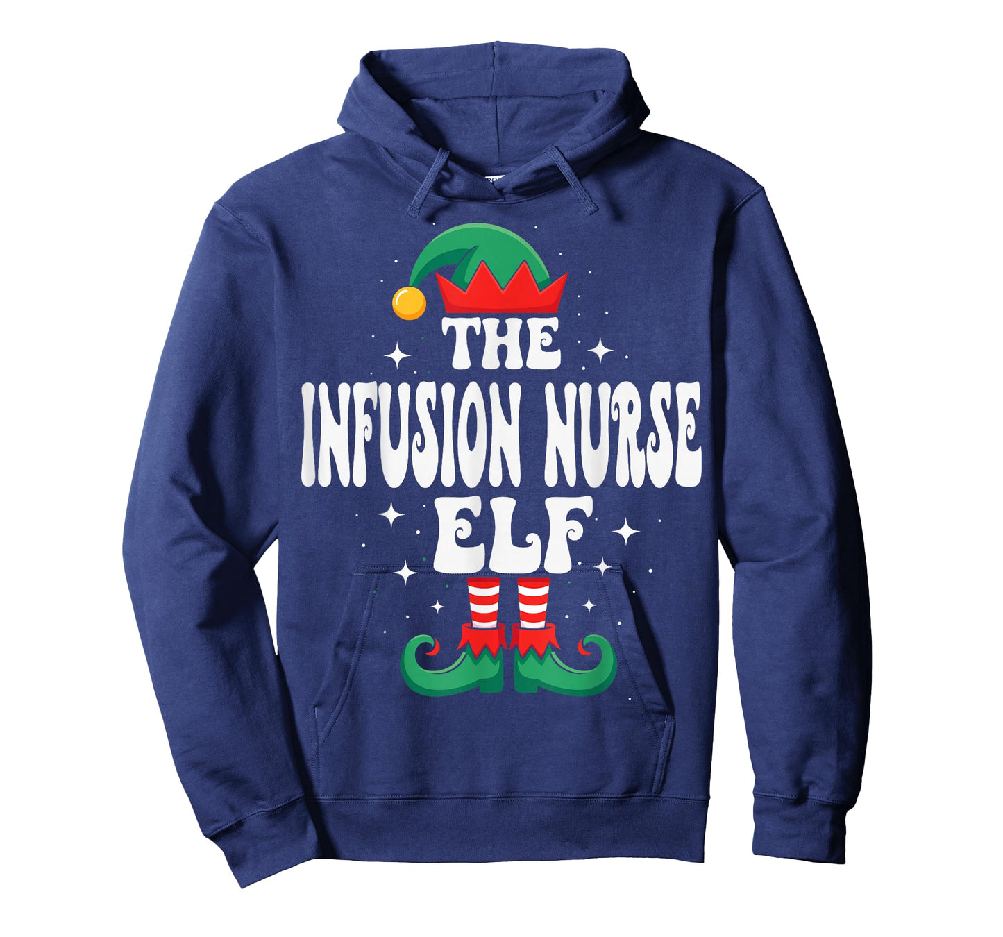 The Infusion Nurse Elf Funny Christmas Matching Family T-Shirt