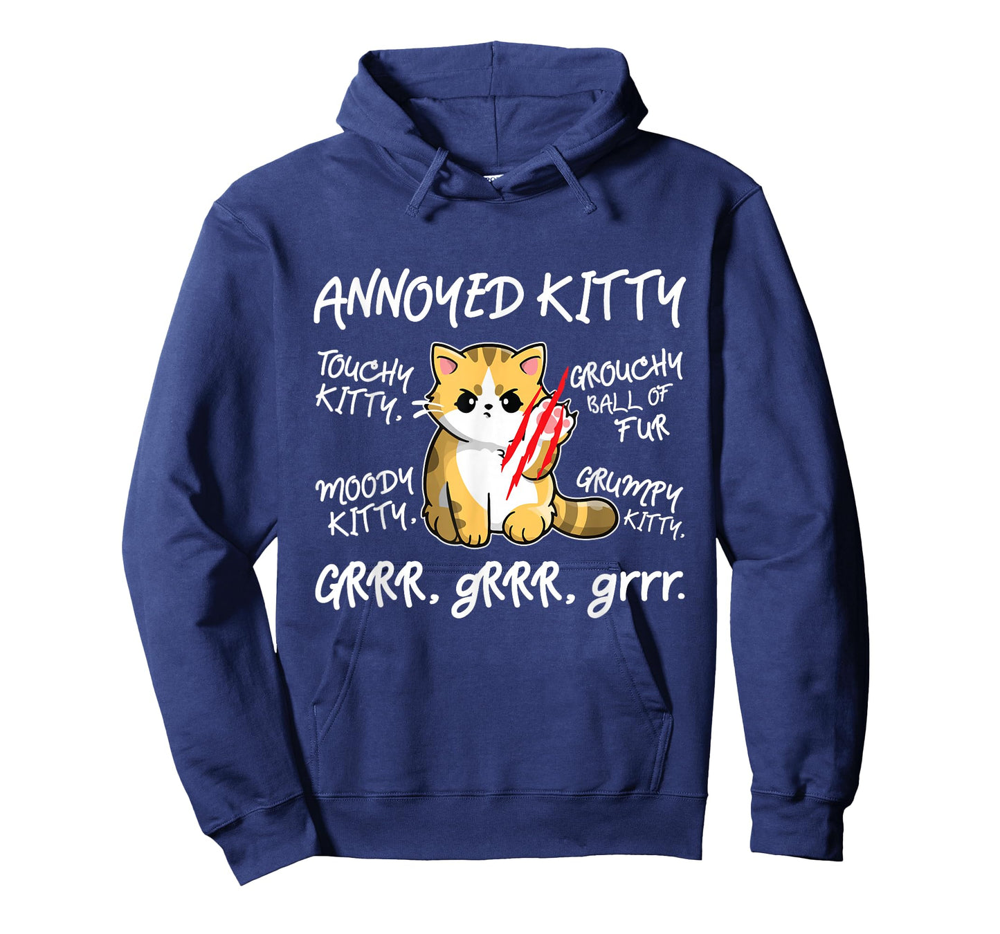 Angry Cat - Moody Annoyed Kitty - Size - Cute Cat's T-Shirt