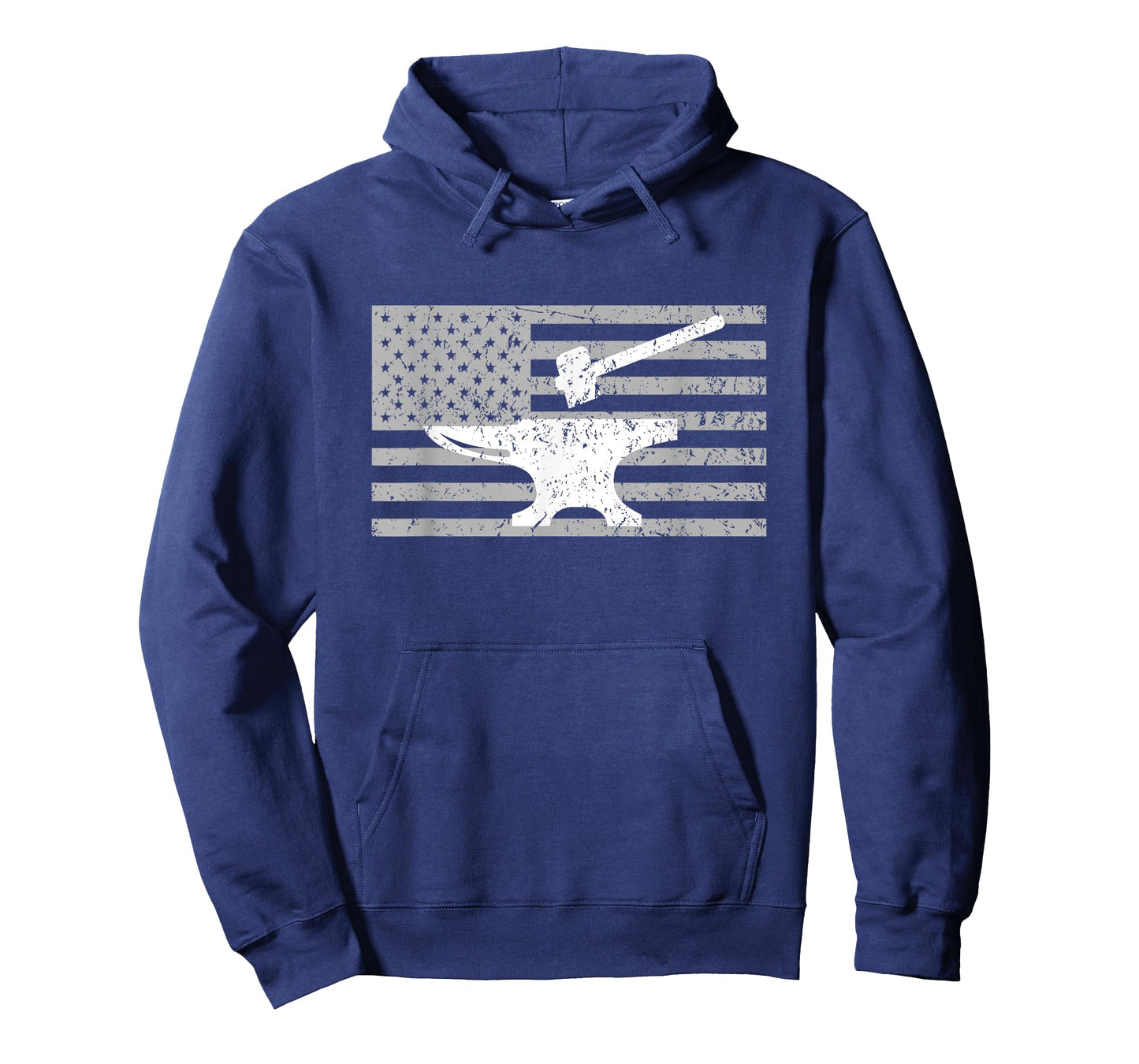 Forging Shirt, Forge Shirt, American Flag Blacksmith Anvil Women Men T-Shirt