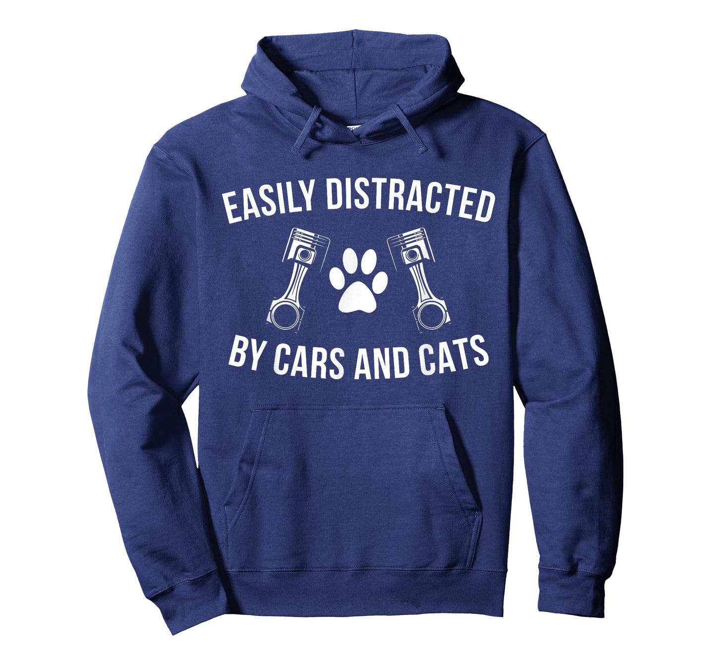 Car Enthusiast Cat Lover Easily Distracted by Cars and Cats T-Shirt