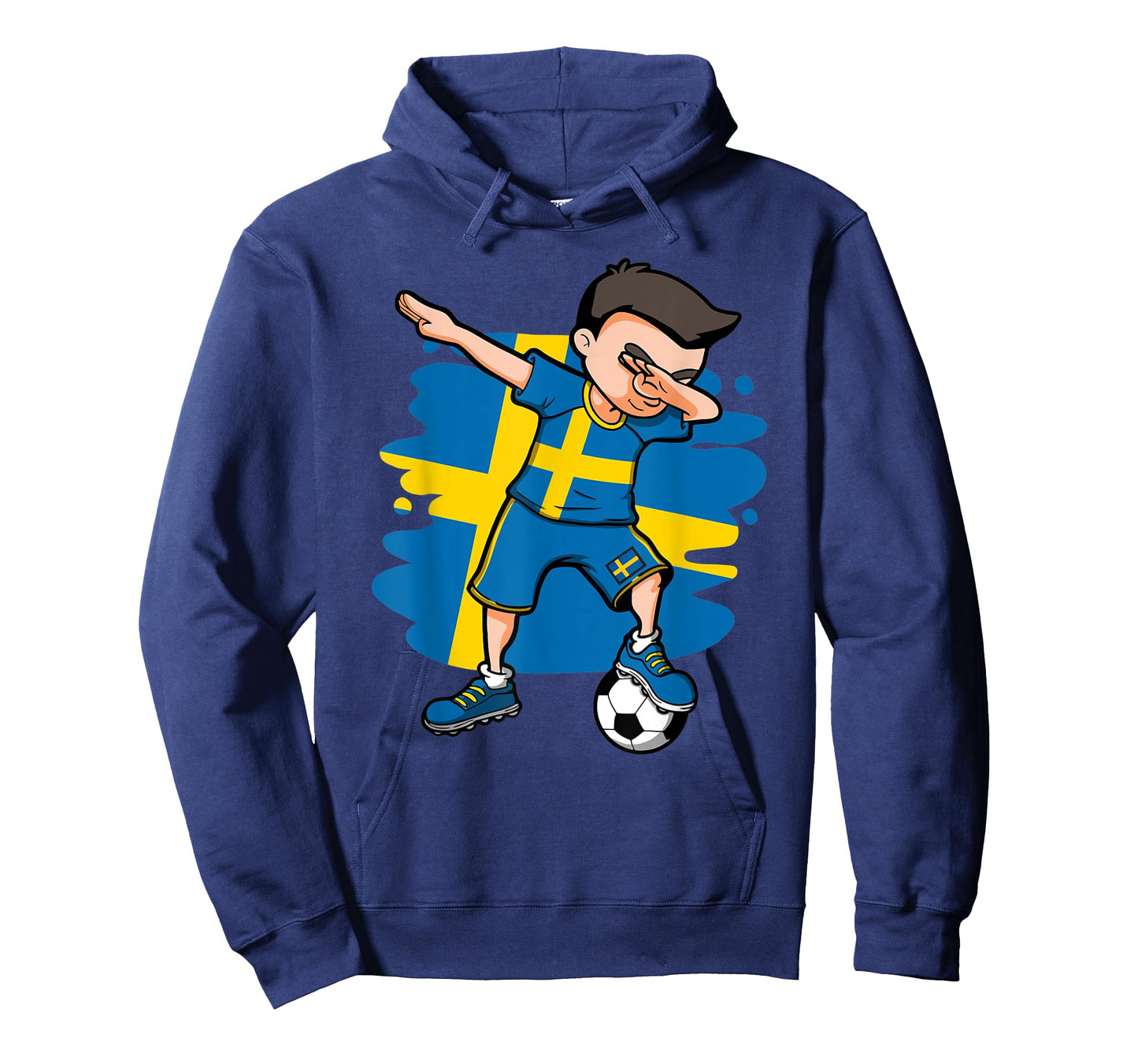 Dabbing Soccer Boy - Sweden Jersey Swedish Football Fans T-Shirt