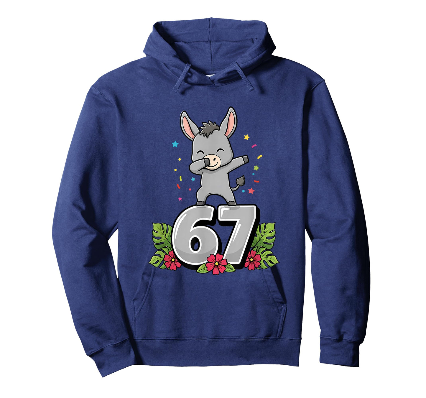 Six Seven Meme Dabbing Baby Donkey 67 Funny Gen Z Apha T-Shirt