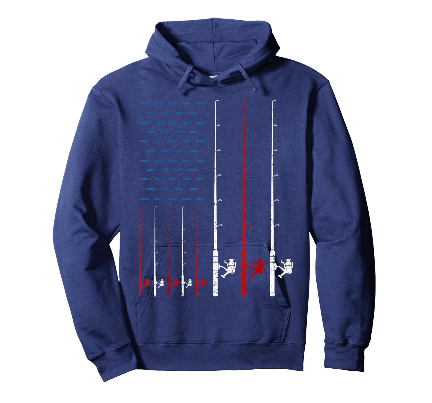 Fishing Rods American Flag T-Shirt