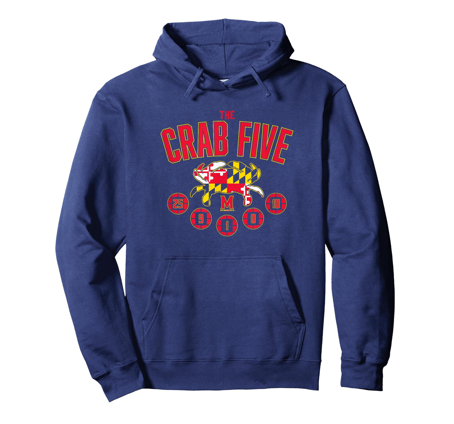 Crab Five Crab Flag - Maryland Basketball T-Shirt
