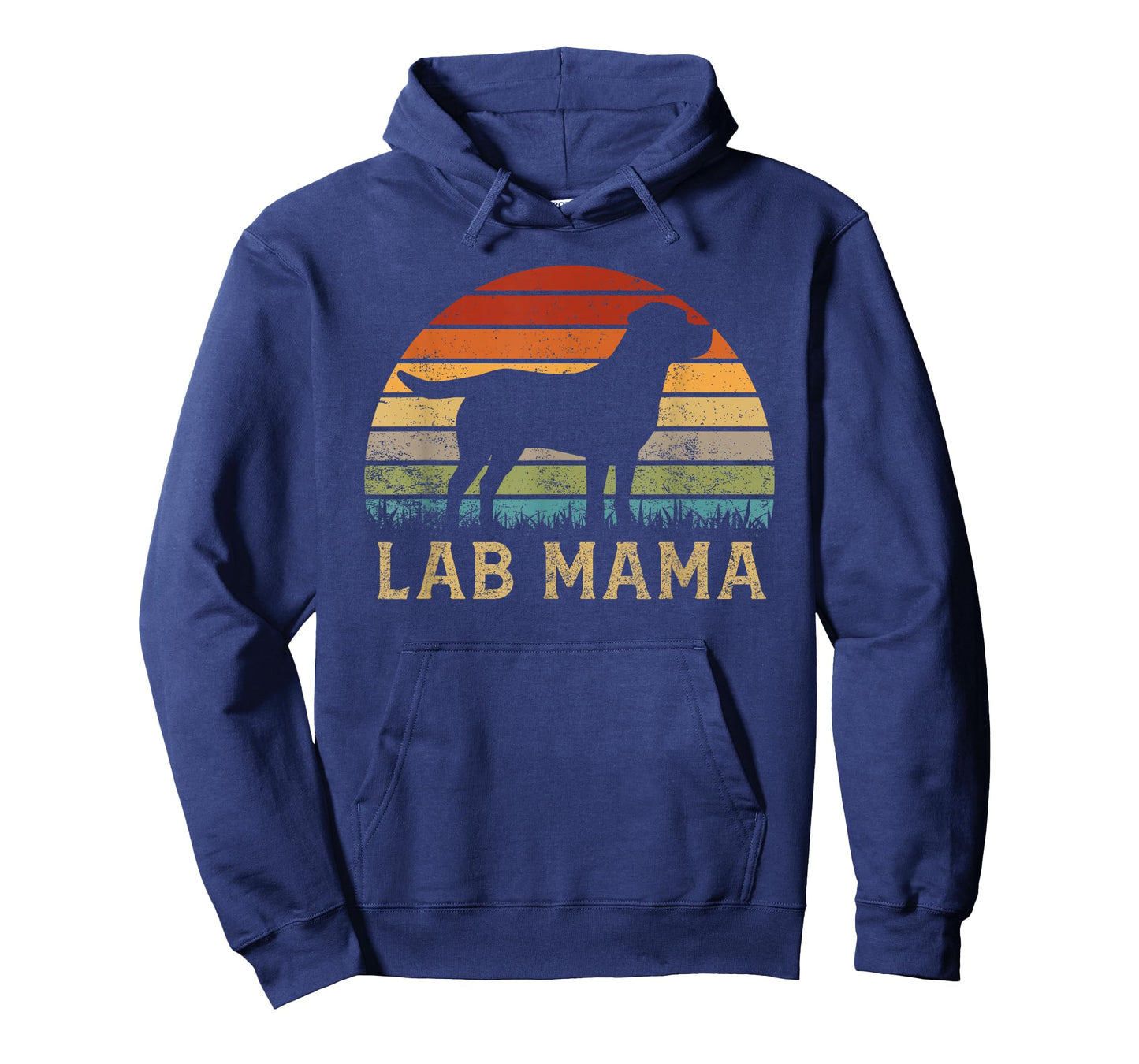 Lab Mama Retro Labrador Retriever Lover Vintage Dog Lab Mom T-Shirt