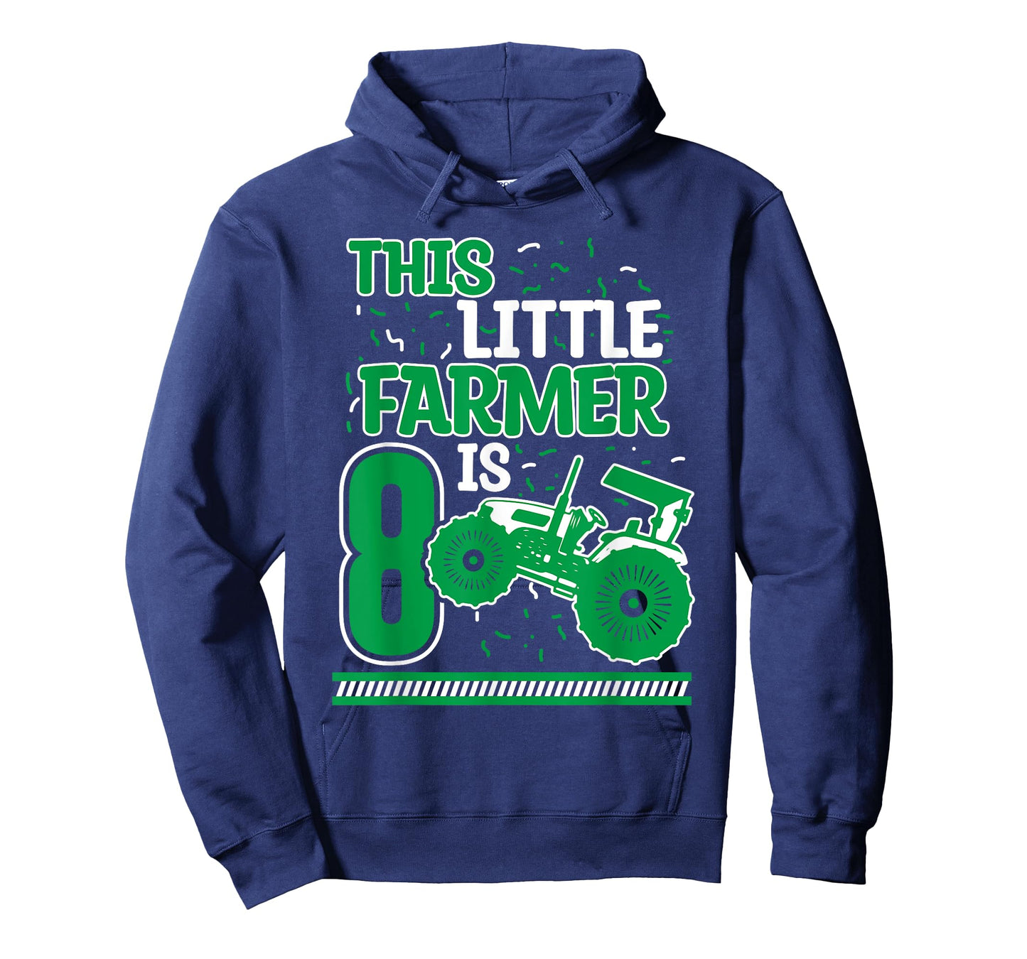 8 Years Old Boy Tractor Little Farmer 8th Birthday Kids T-Shirt