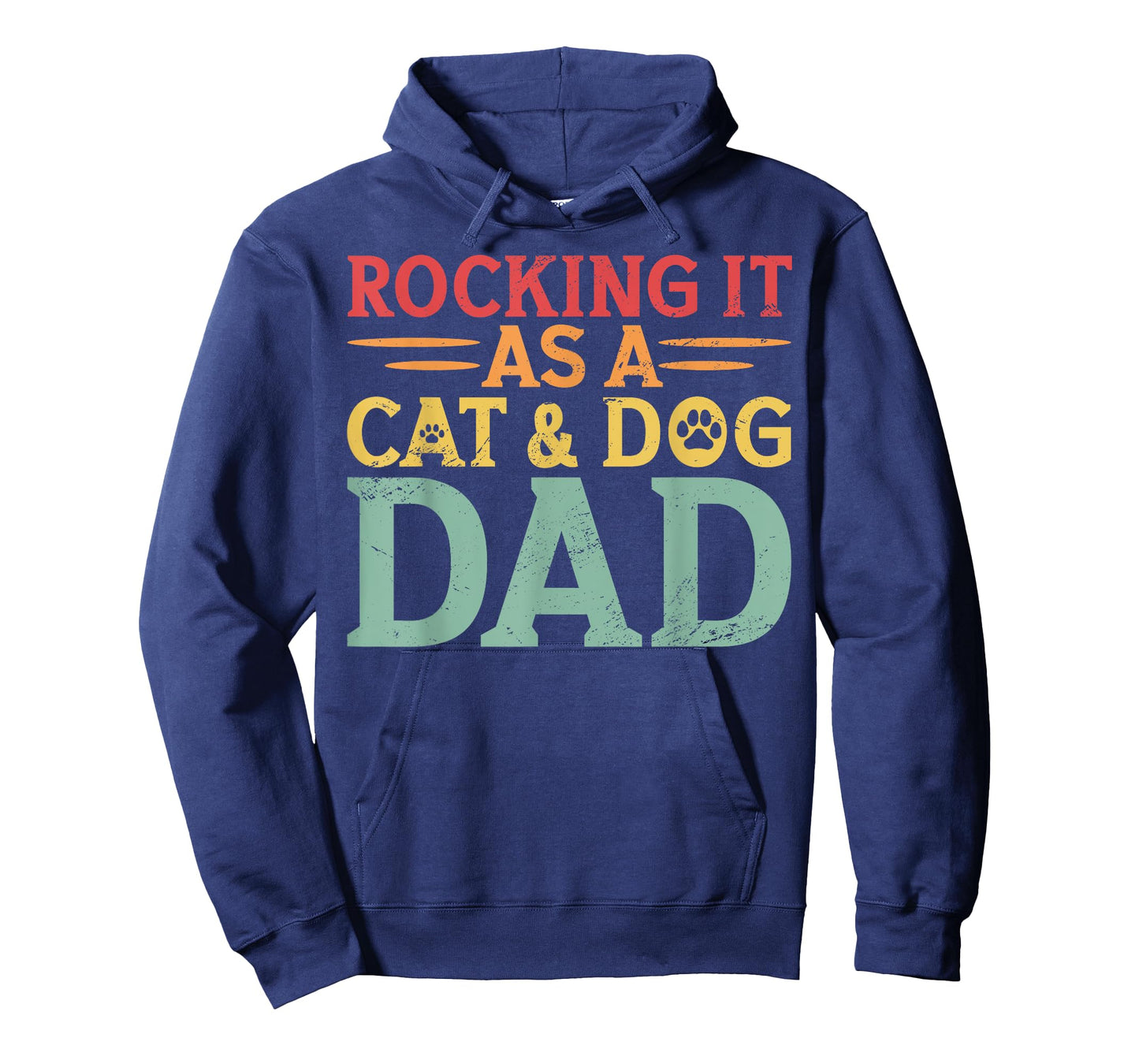 Cat And Dog Dad Fur Dad Father's Day Men Women T-Shirt