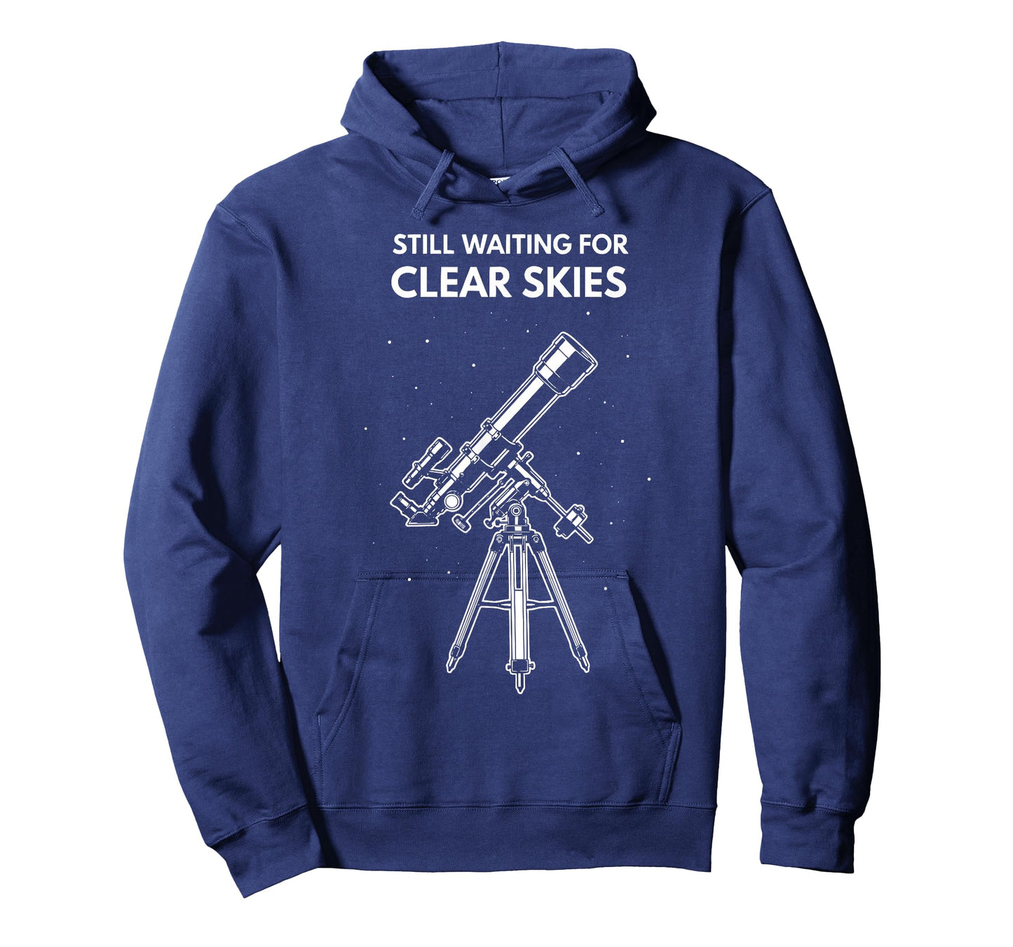 Still Waiting for Clear Skies Astronomy Stargazing Telescope T-Shirt