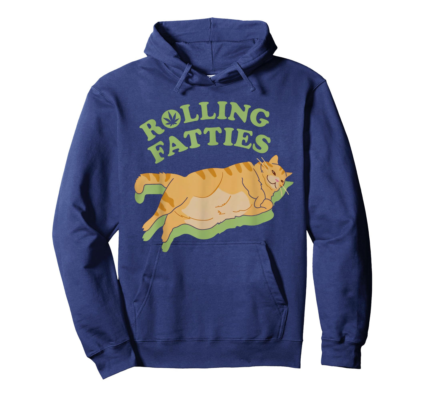 Rolling Fatties Weed Cannabis Marijuana 420 Cat Lover Funny T-Shirt