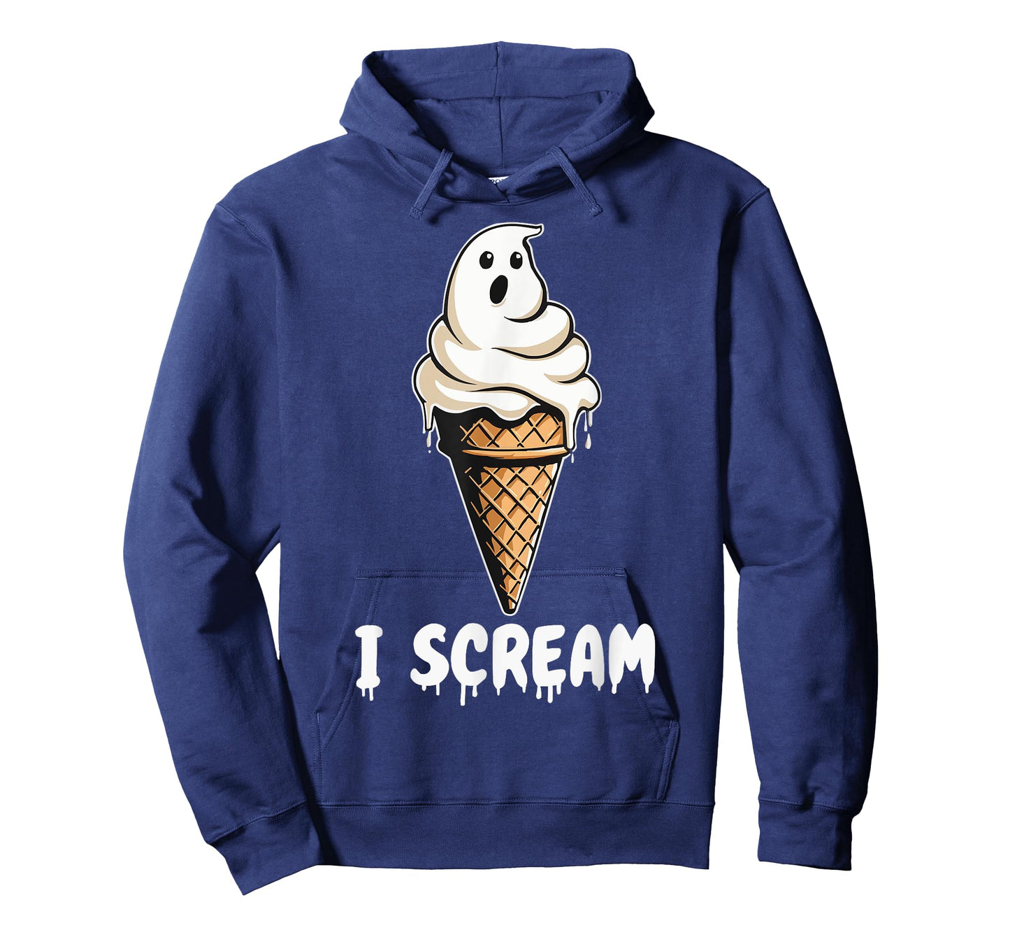 Funny Cute Ice Cream Ghost I Scream Halloween Party Costume T-Shirt