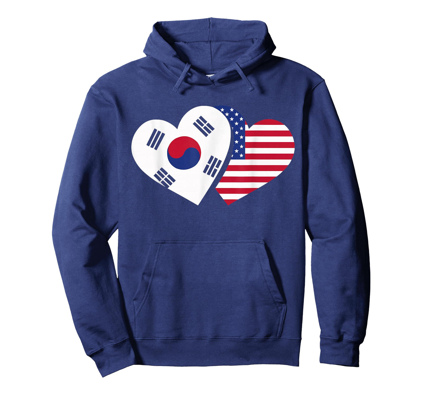 Half American Half Korean USA Flag South Korea America T-Shirt