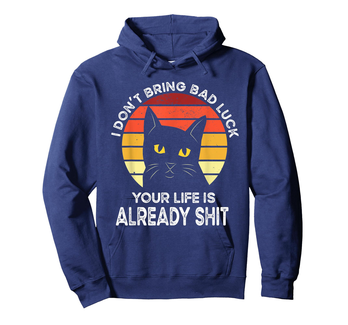 Funny Black Cat Bring Bad Luck Humor Shirts Black Cat Meme T-Shirt