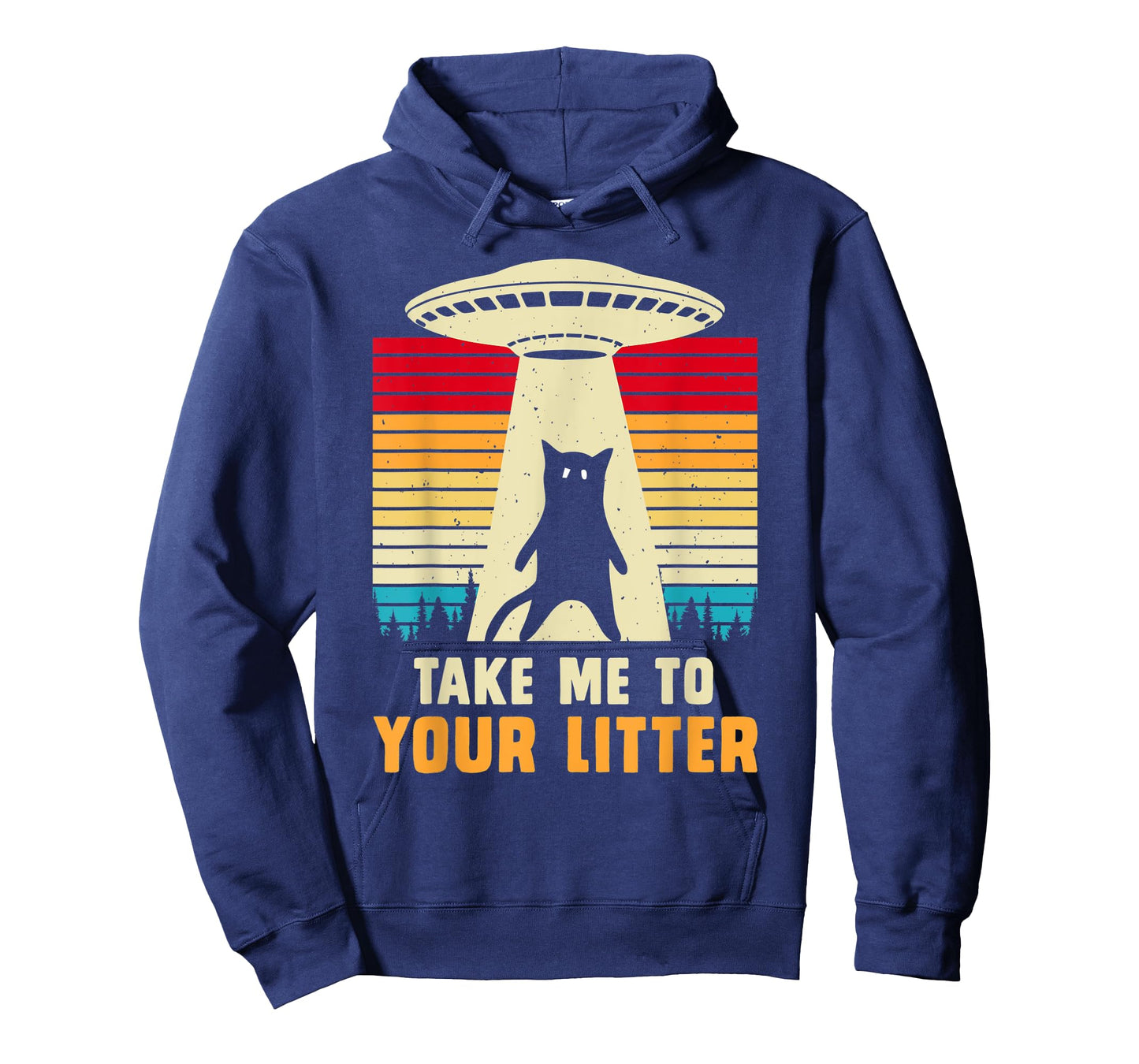 Funny Cat UFO Alien Abduction tshirt, I Want To Believe UFO T-Shirt for Men Women Kids