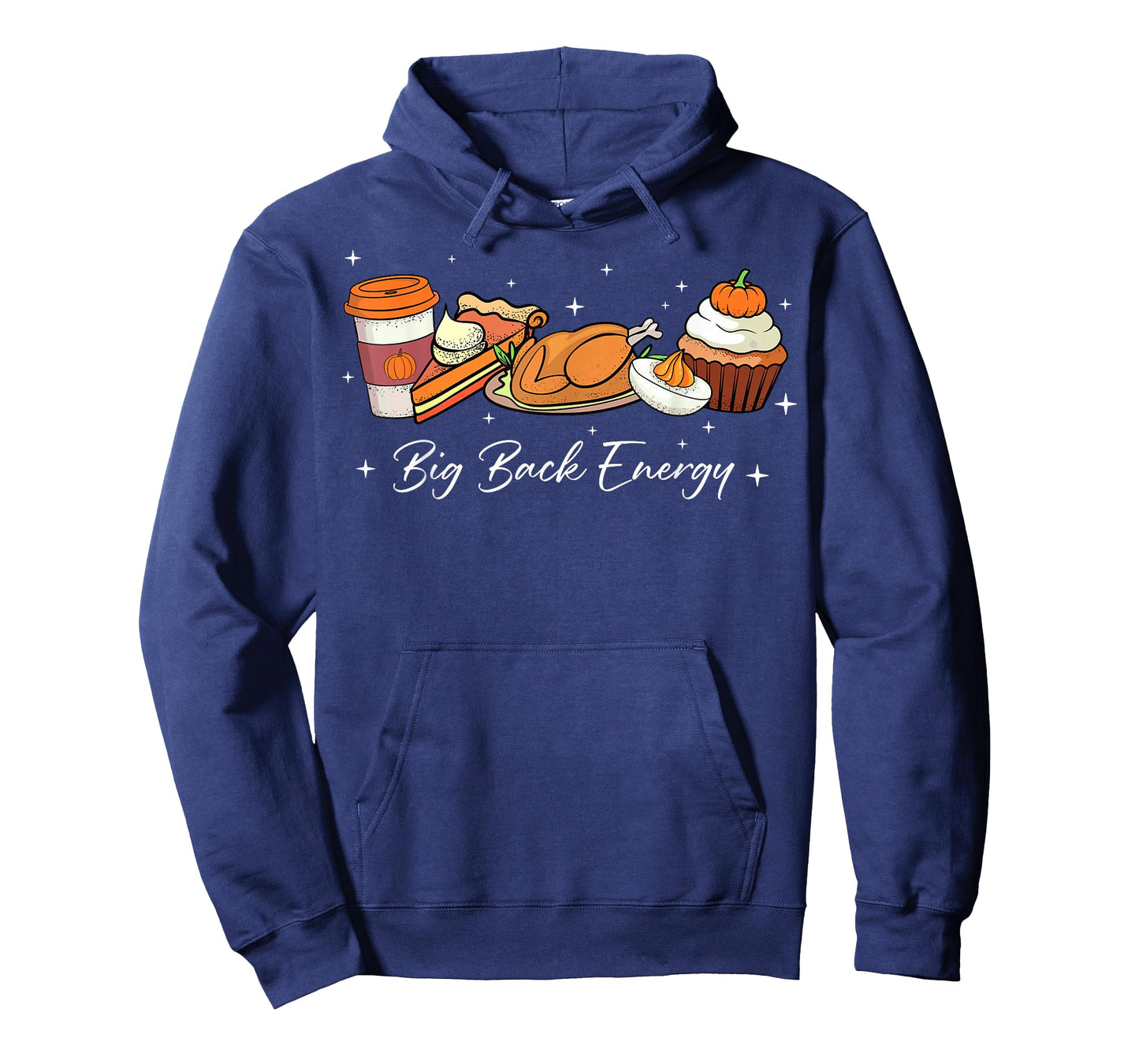 Big Back Energy Funny Thanksgiving Dinner Turkey Leg Day T-Shirt