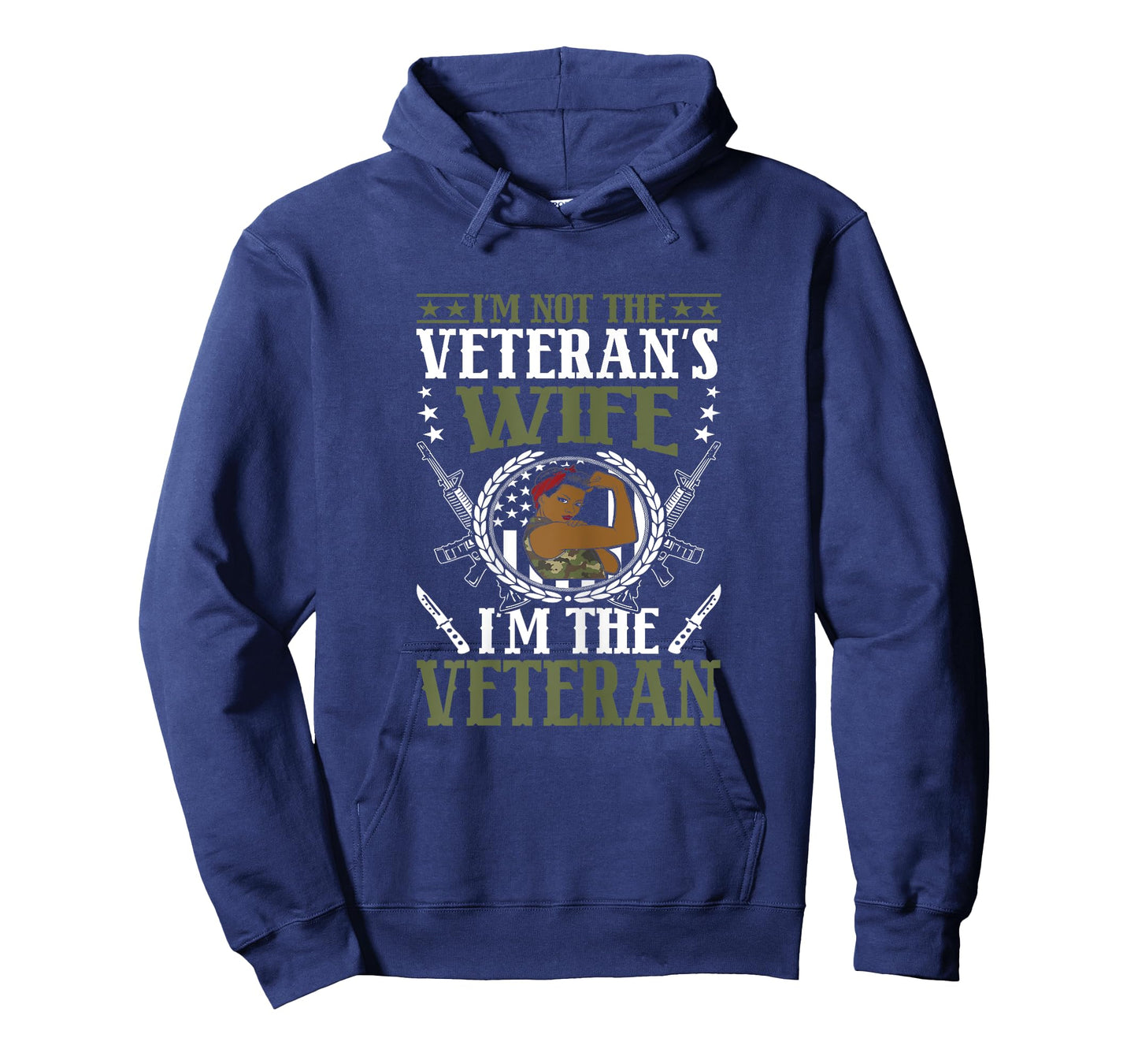 African American Army Veteran Female Afro Melanin Girl T-Shirt