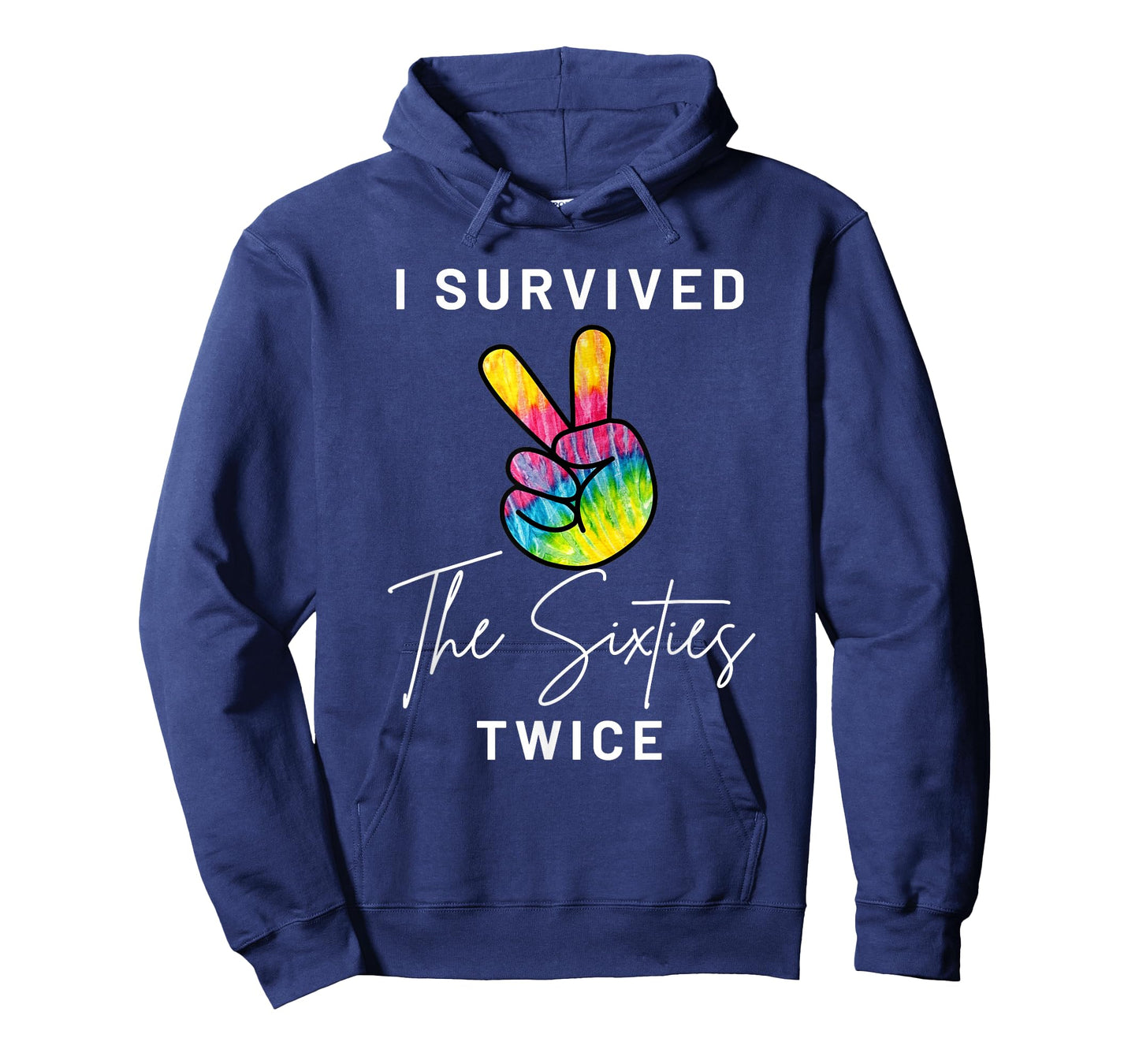 I Survived The Sixties Twice Funny 70th Birthday Peace Sign T-Shirt