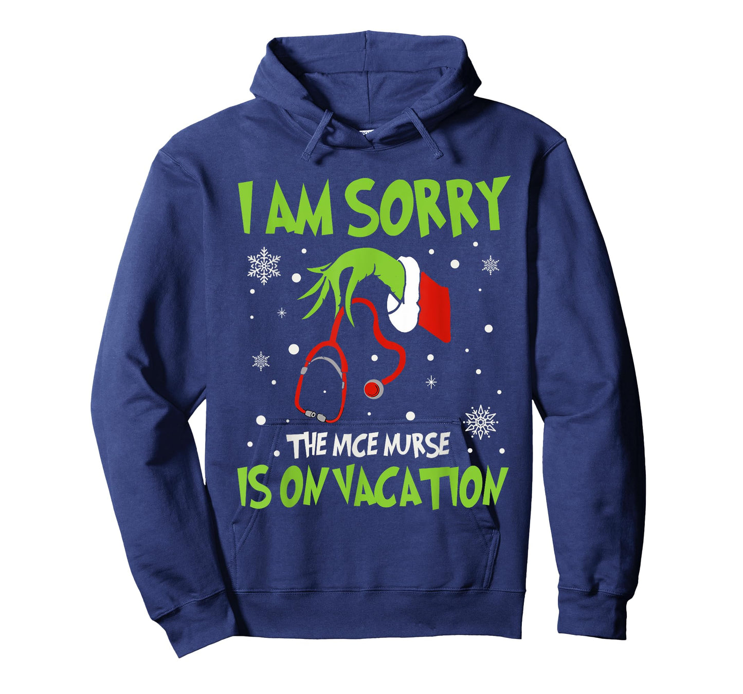 Christmas I Am Sorry The Nice Nurse Is On Vacation T-Shirt