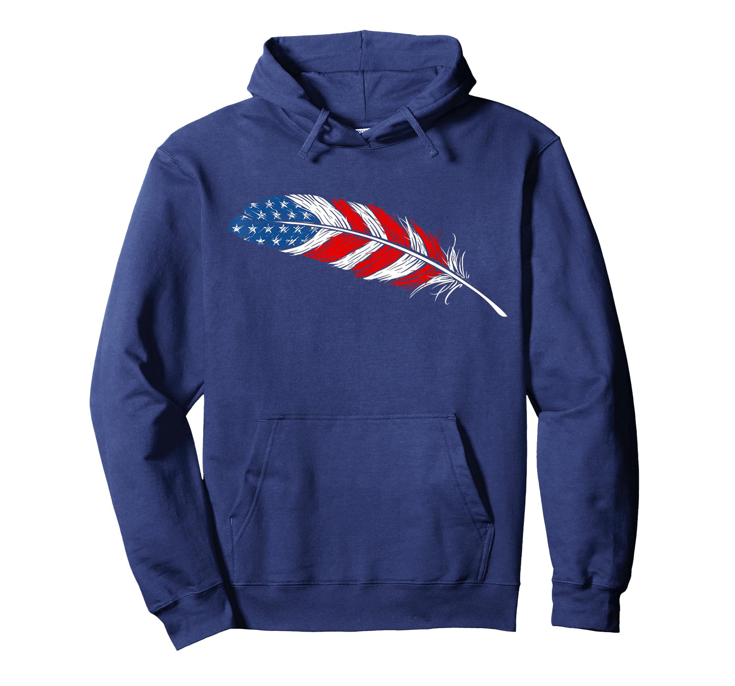 Native American Feather Flag - Indian Pride Veteran July 4th T-Shirt