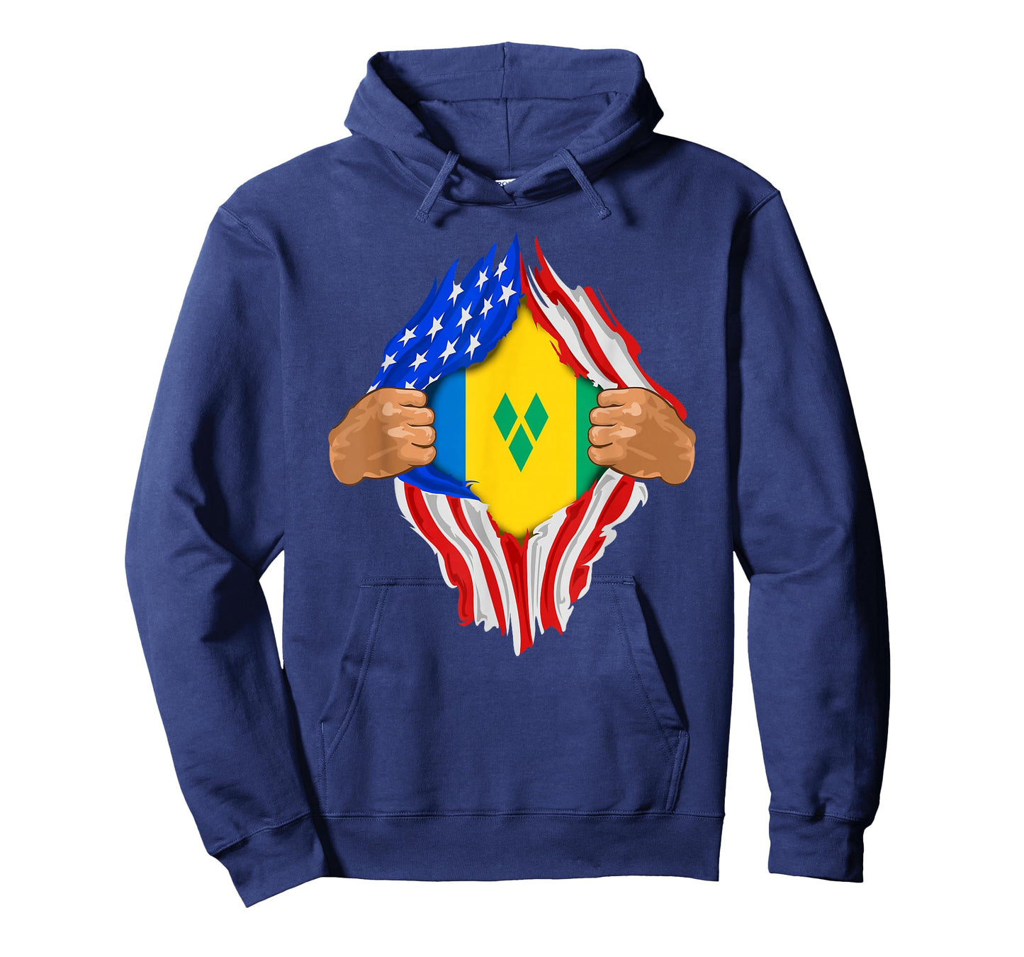 Saint Vincent and The Grenadines Blood Inside Me | Flag Gift T-Shirt