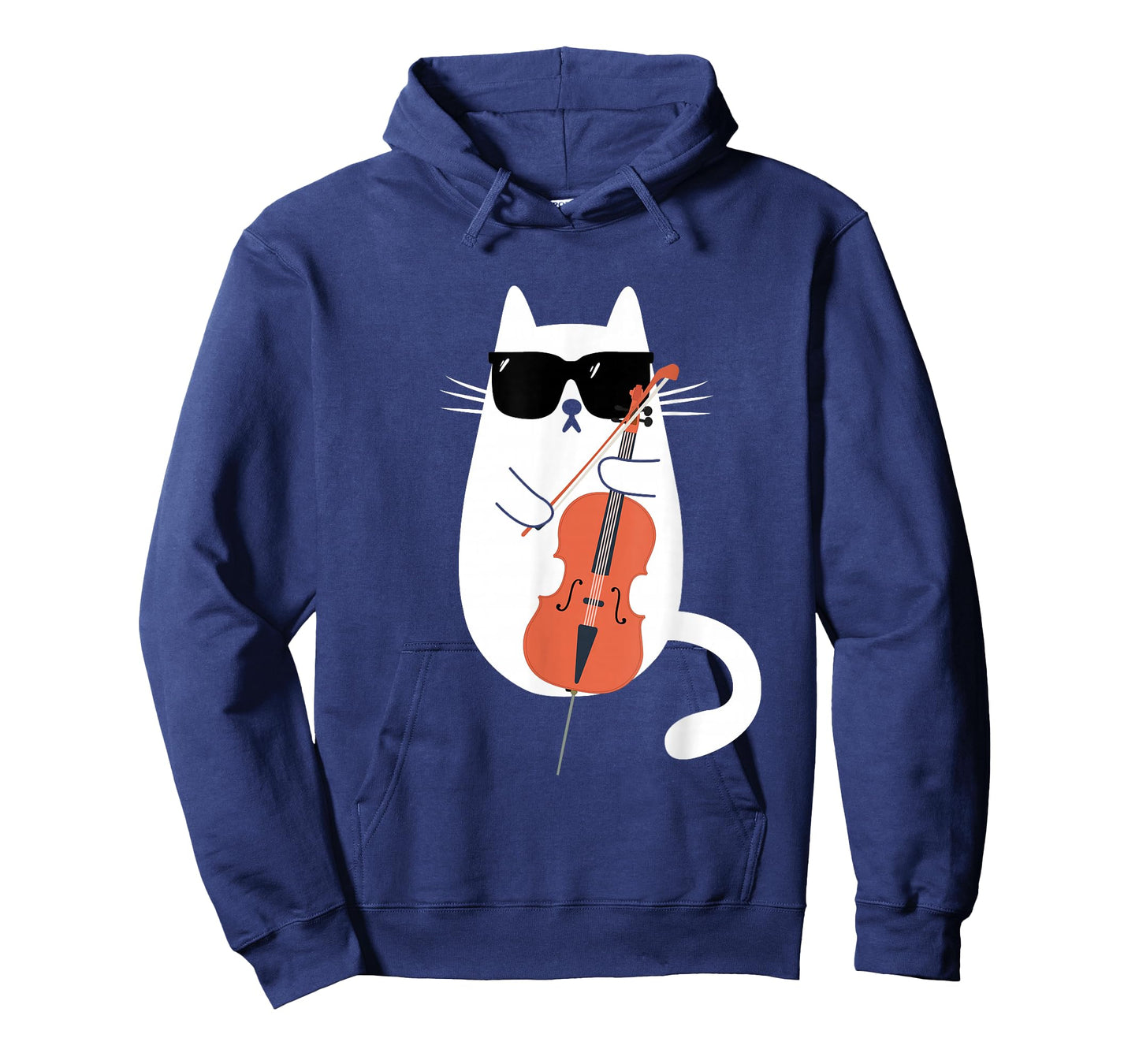 Funny Cat Wearing Sunglasses Playing Cello Cellist Musician T-Shirt