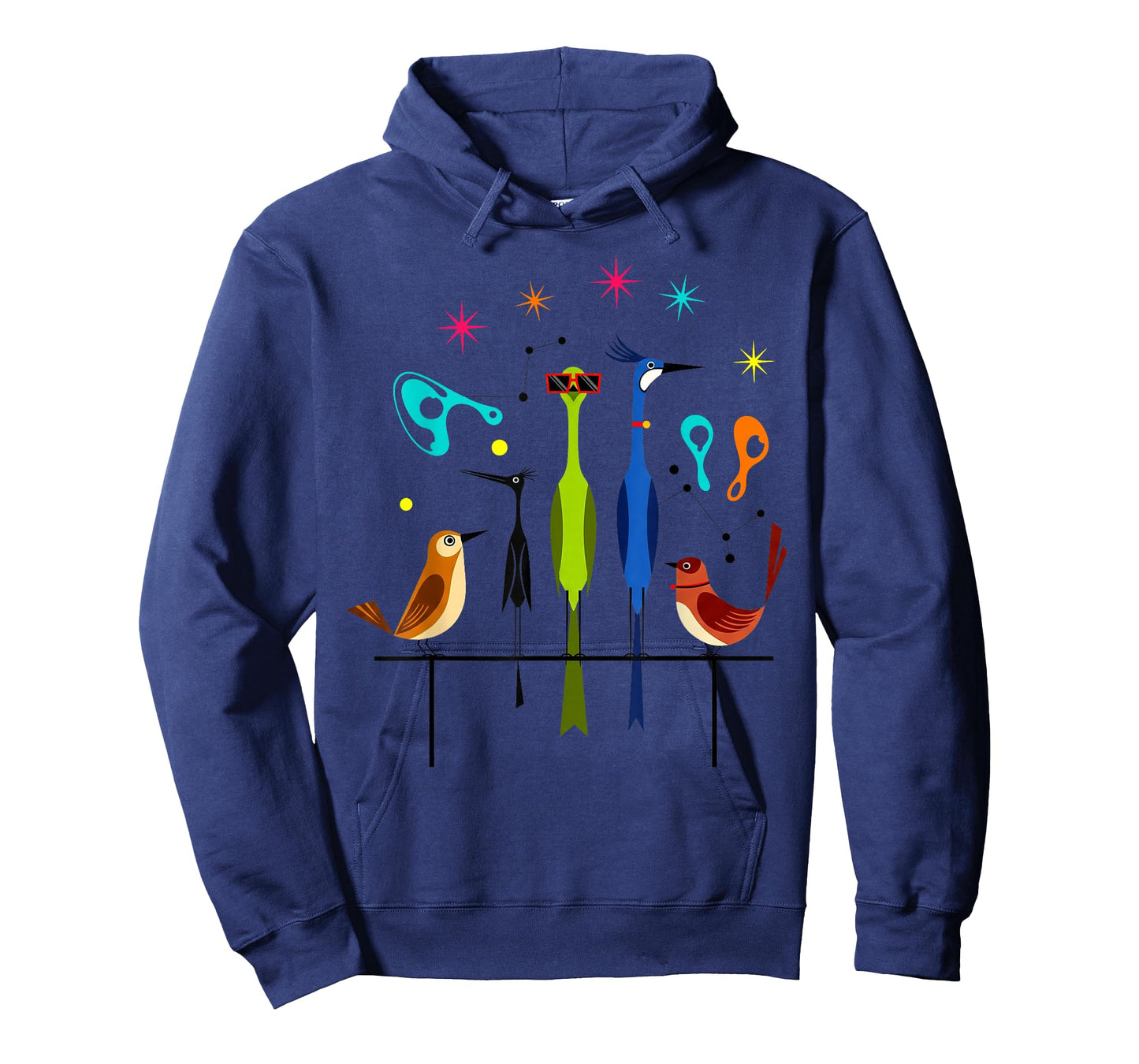 Retro Mid-Century Modern Birds 50s 60s Style Men Women Kid T-Shirt