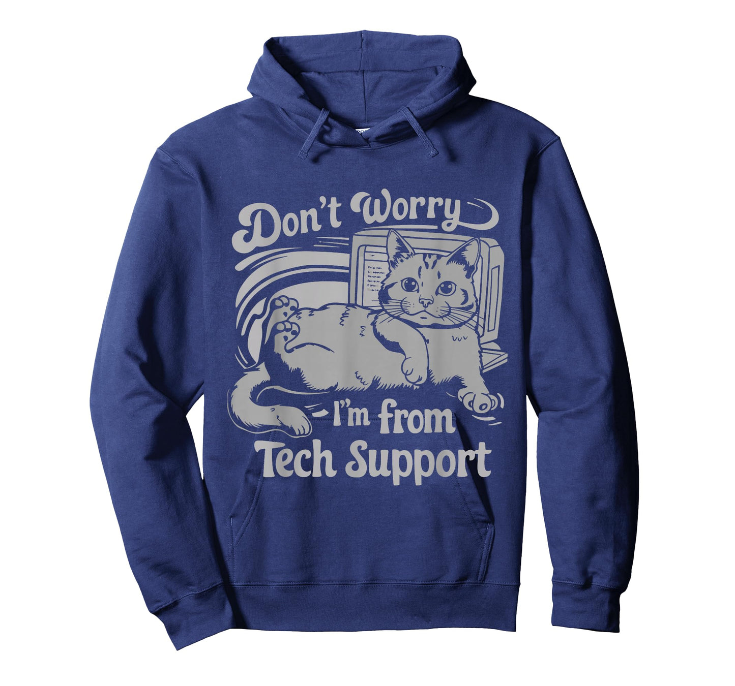 Don't Worry I'm From Tech Support Cat T-Shirt