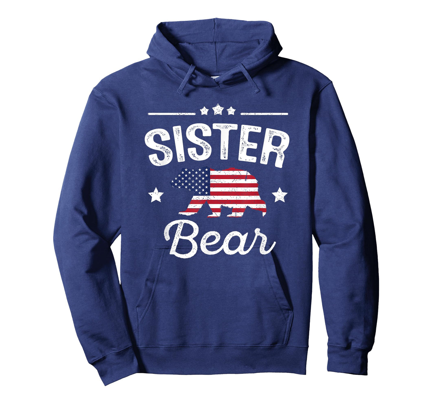 Sister Bear Patriotic Flag Matching 4th Of July T-shirt T-Shirt