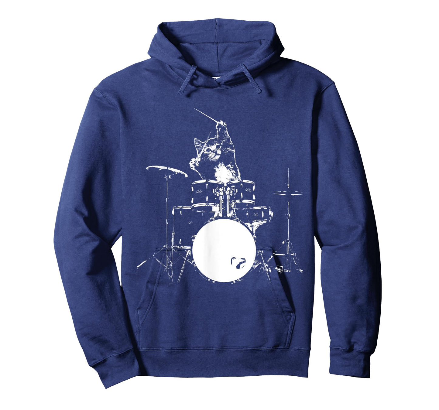 Funny Cat Shirt Cat Playing Drums Shirt Funny Drummer Shirts T-Shirt
