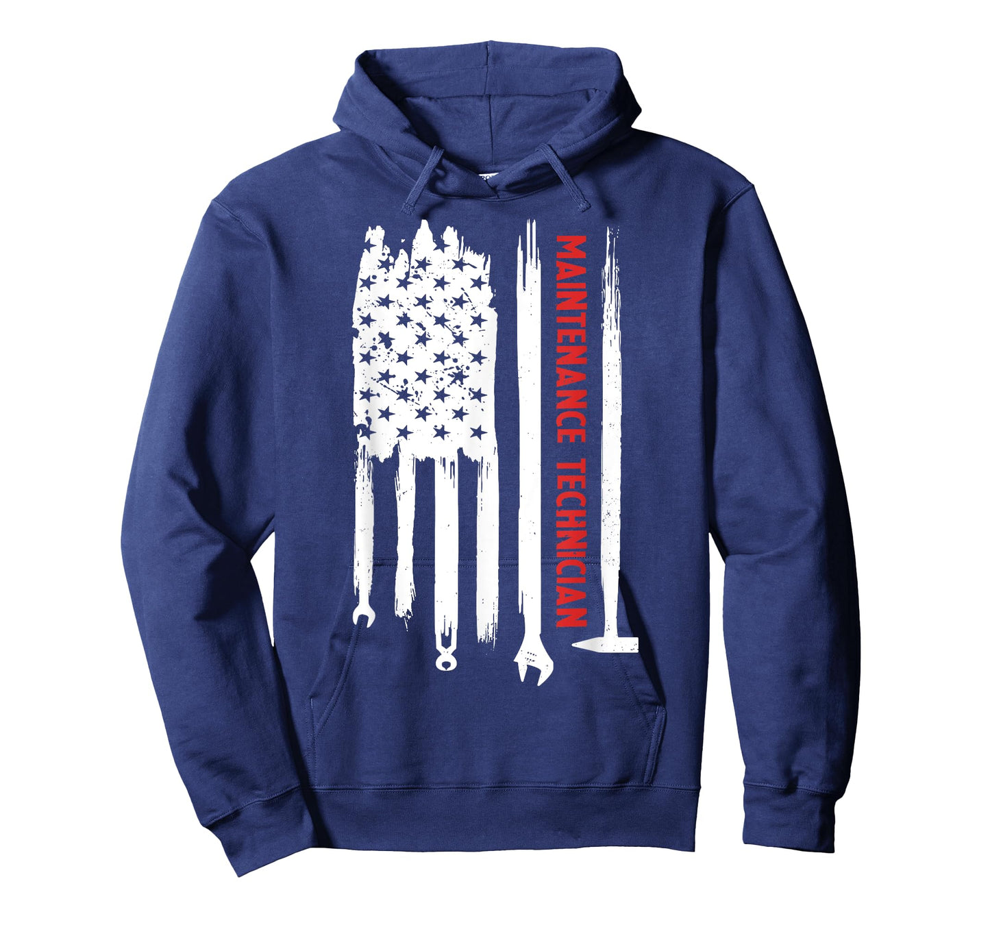 Maintenance Technician American Flag Maintenance Tech Funny T-Shirt