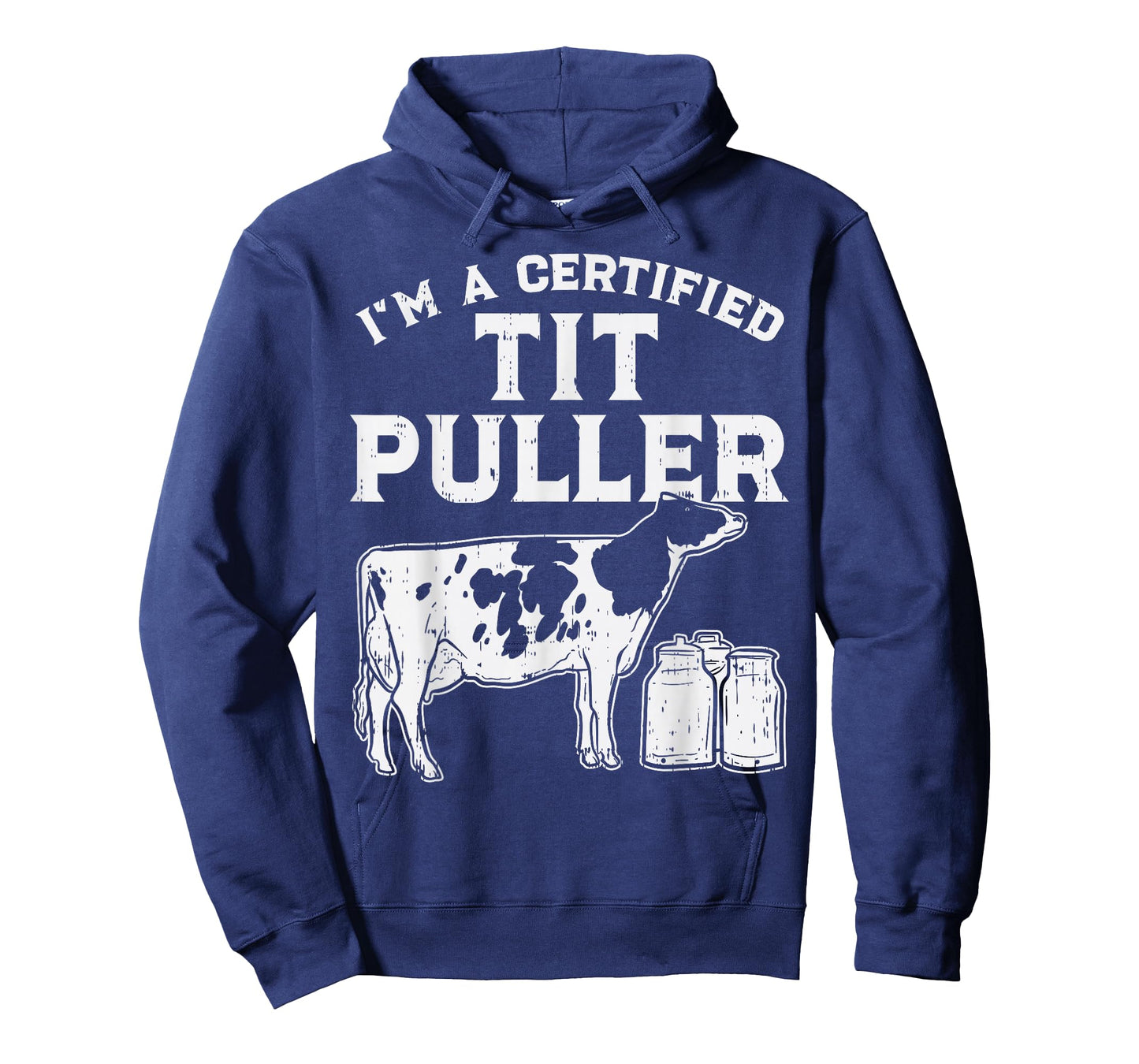 Certified Tit Puller Cow Farming Farm Animal Farmer Gift T-Shirt