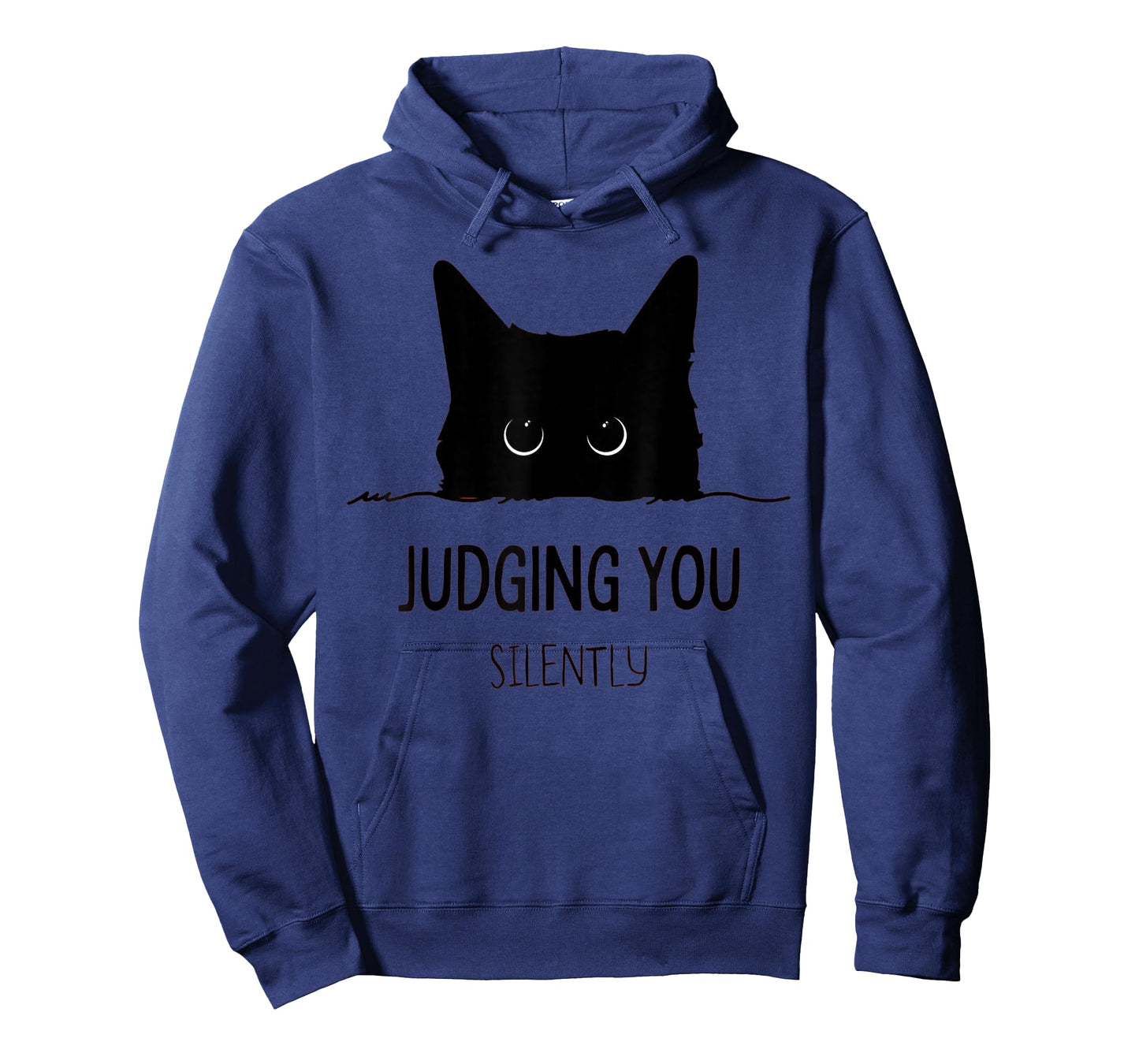 Cat Judging You Silently Funny Black Cat Mom Dad T-Shirt