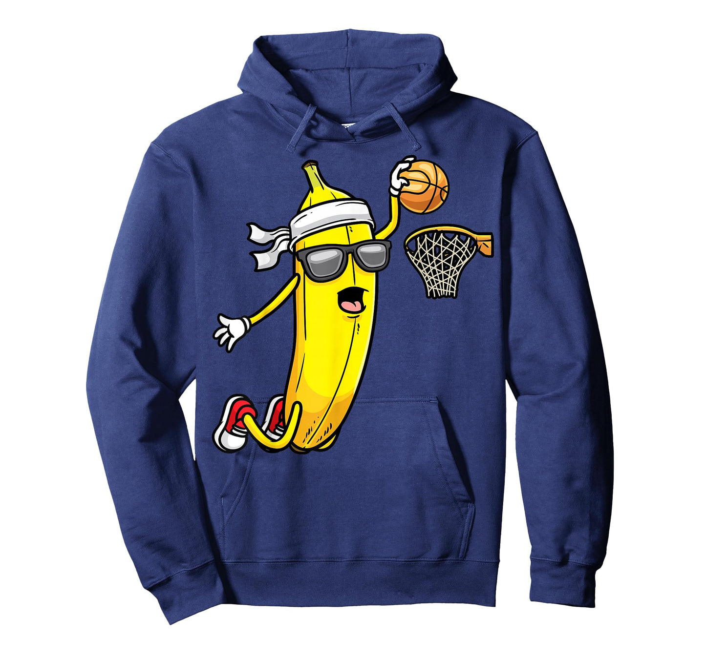 Banana Playing Basketball Fruit Lover Basketball Player T-Shirt