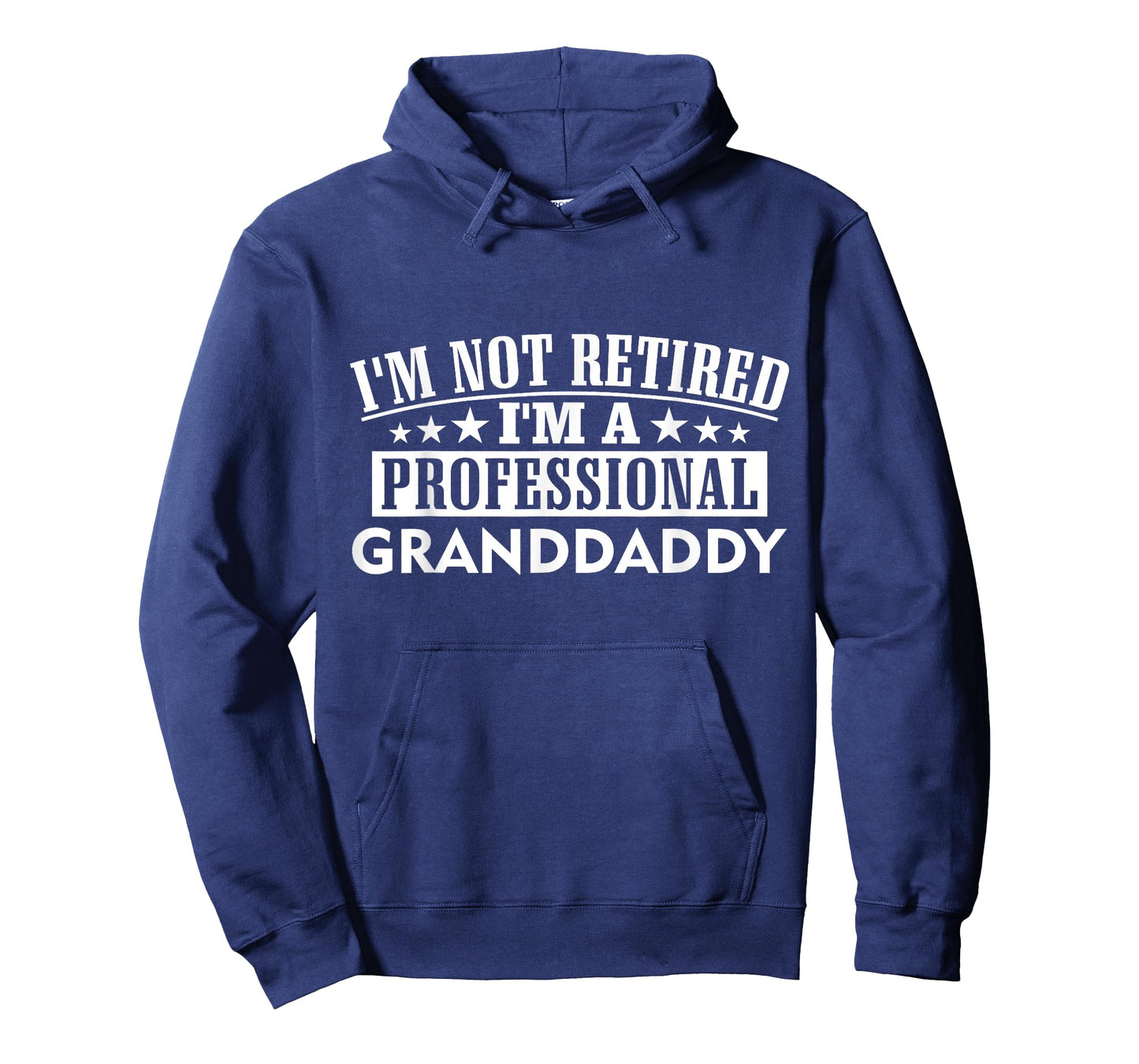 Amazing Graphical Tees I'm Not Retired I'm A Professional Granddaddy Unisex Adult Black Cotton 100% Short Sleeve Classic Fit Crew Neck T-Shirt