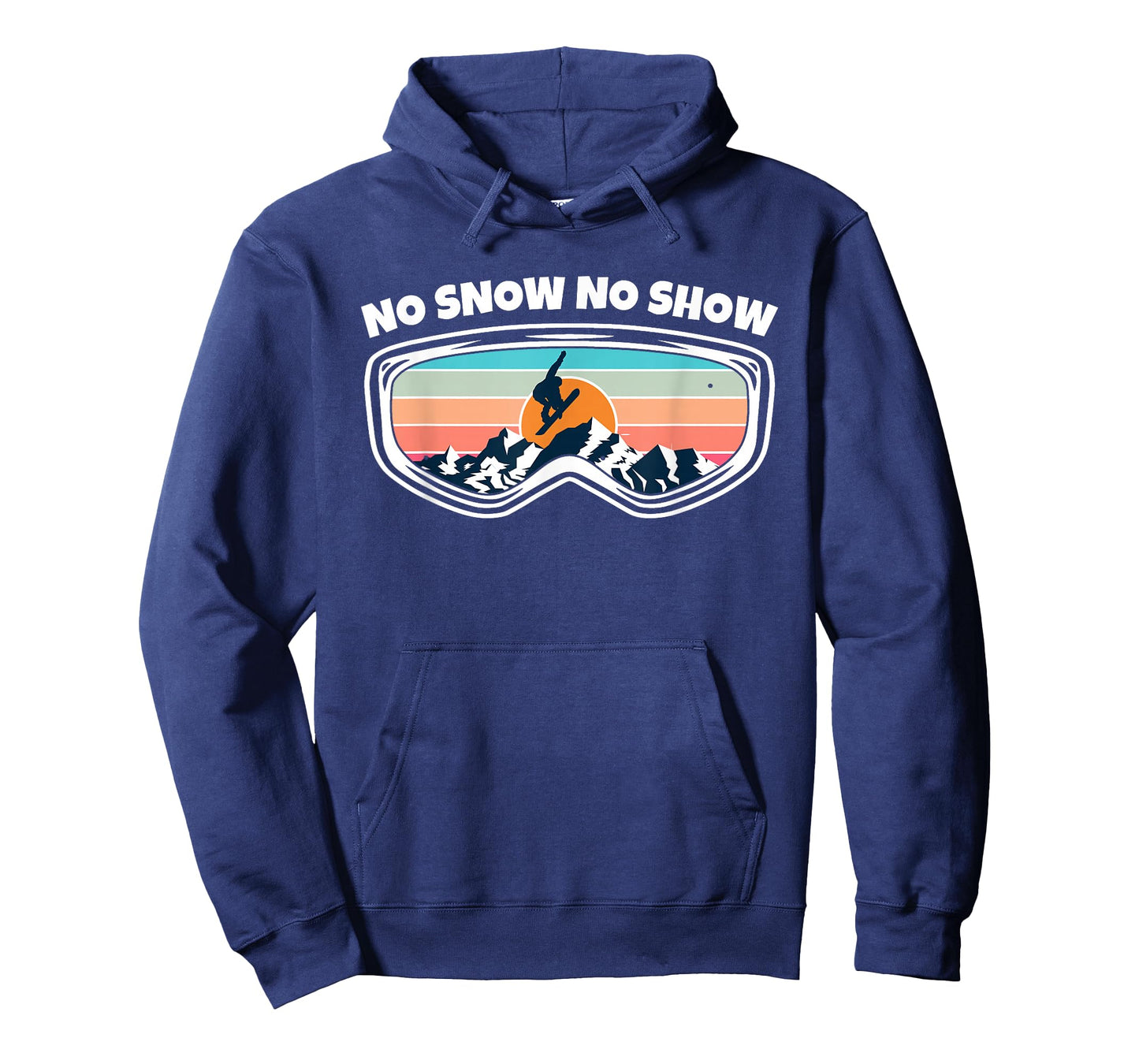 No Snow No Show - Snowboarding Goggles as Funny Snowboard T-Shirt