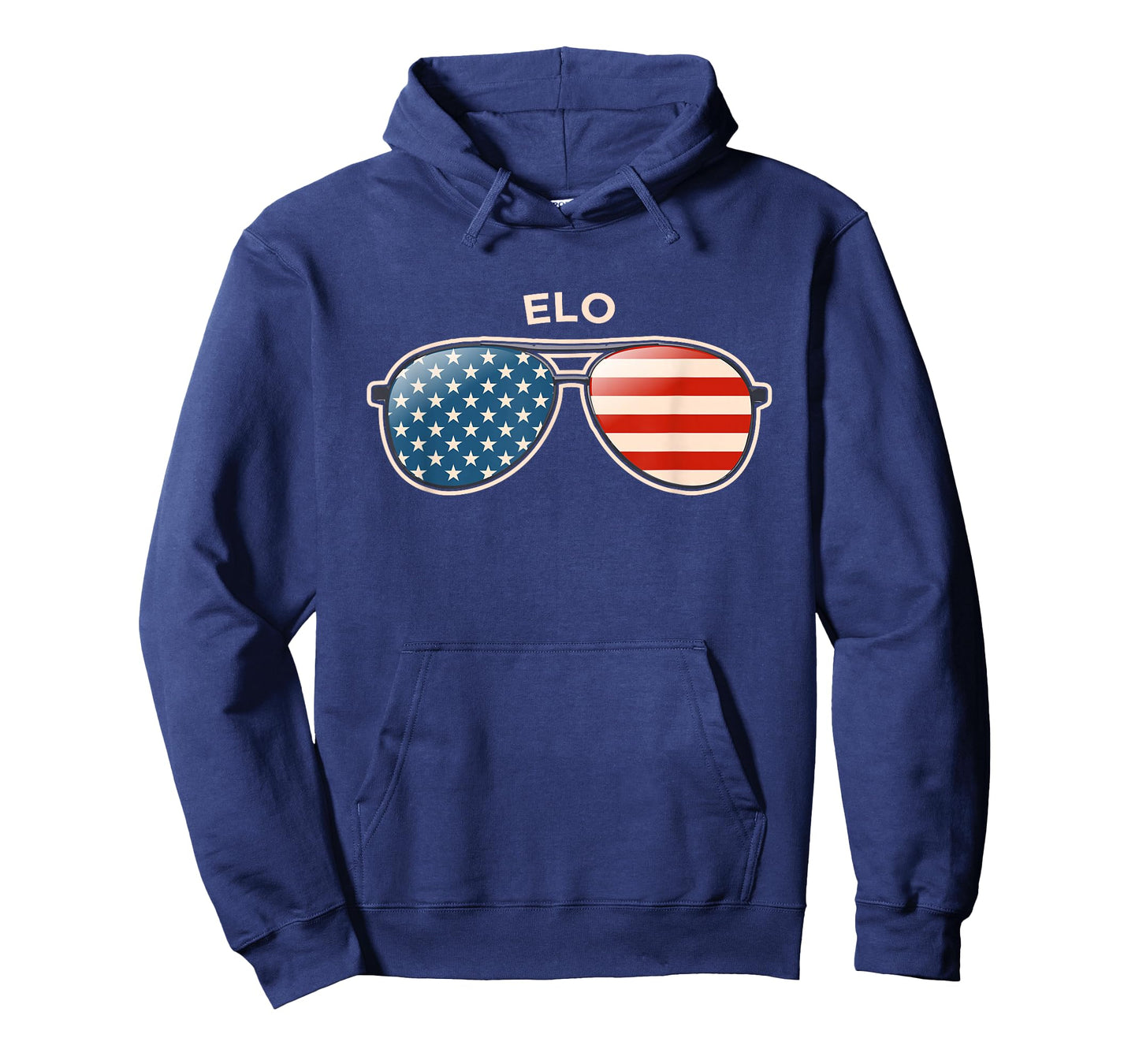 Elo, MI Vintage US Flag Sunglasses T-Shirt