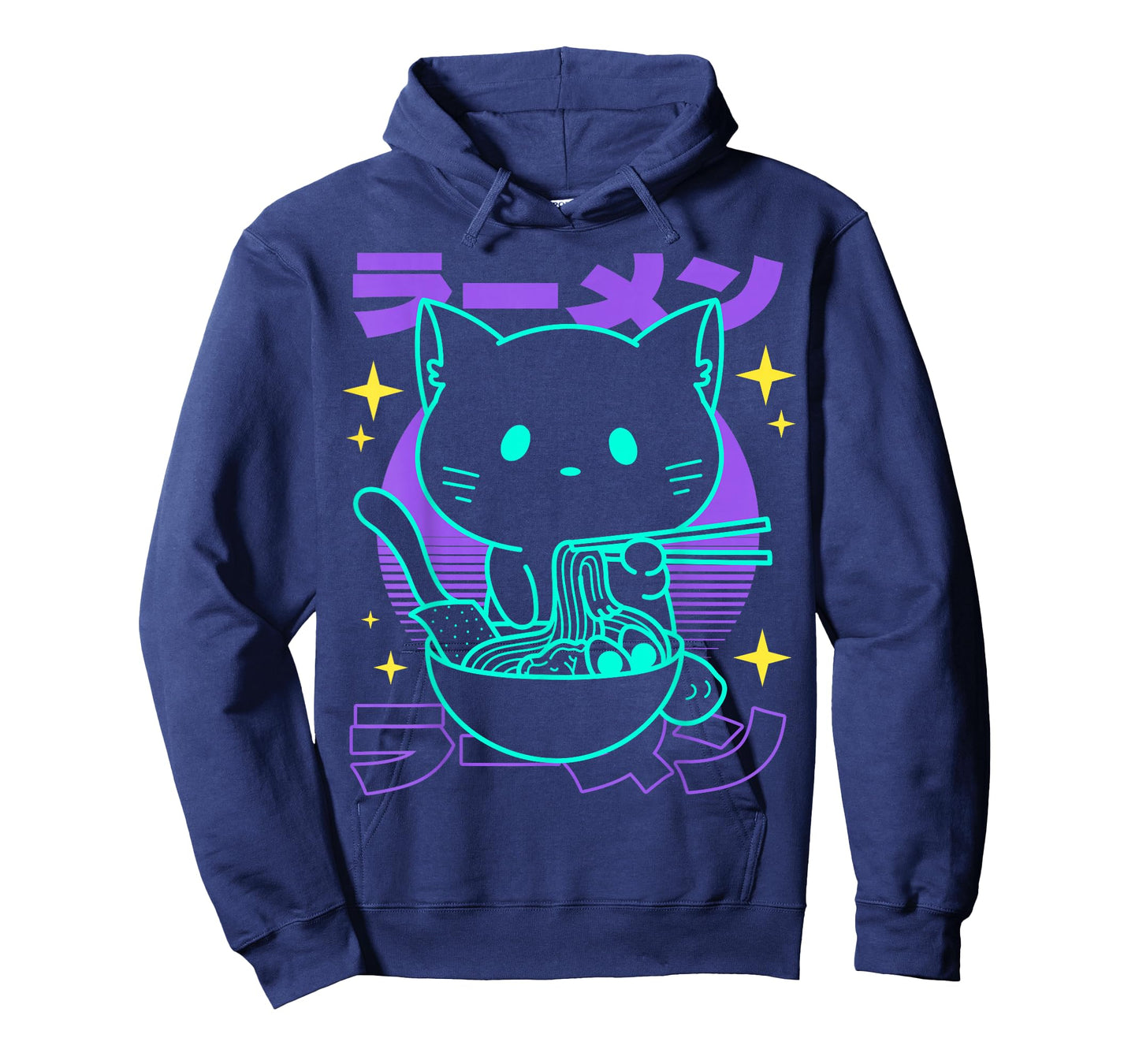 Anime Ramen Cat Japanese Retro Noodles Aesthetic Kawaii Cat T-Shirt
