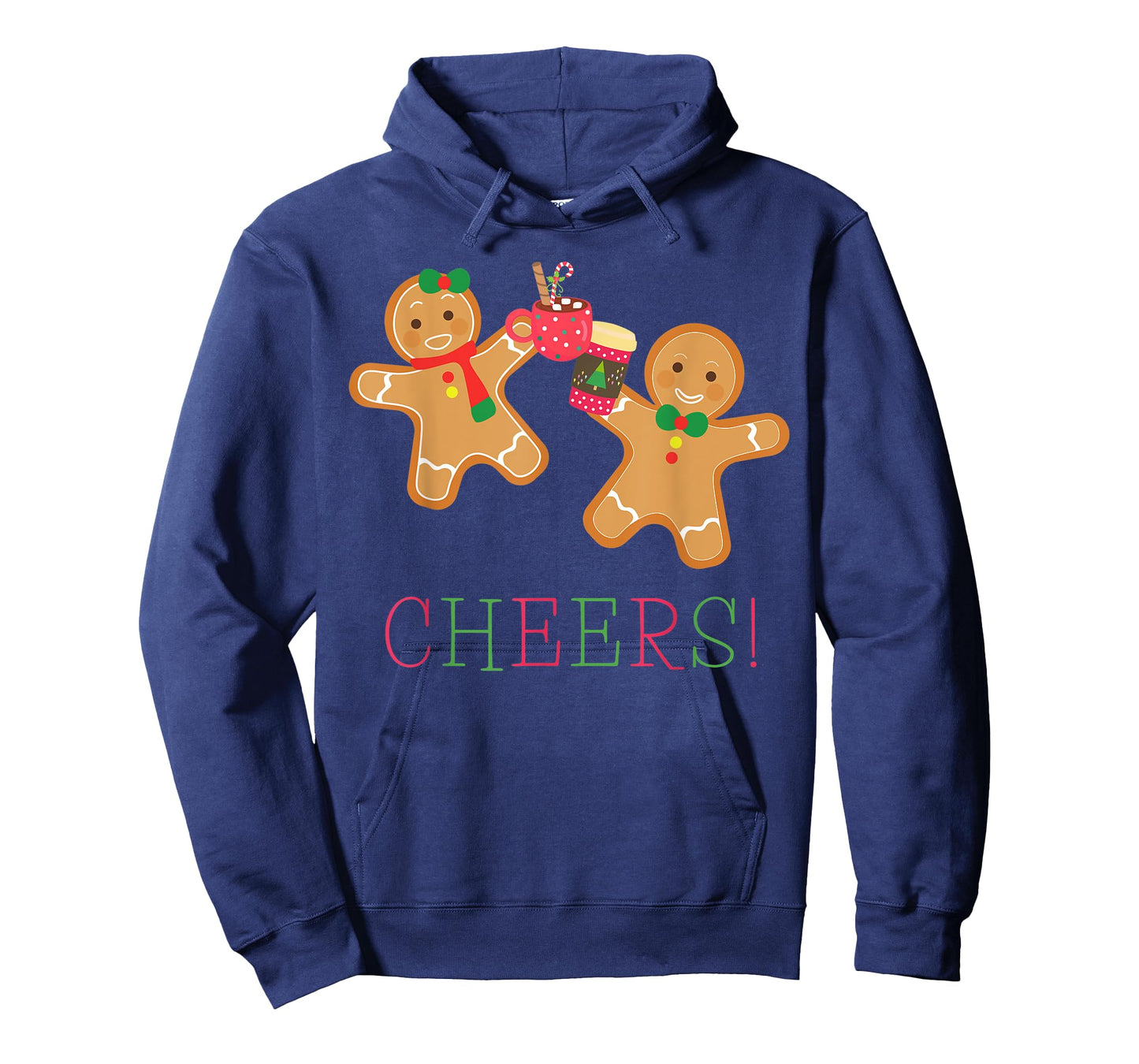 Cheers Gingerbread Man and Woman Hot Chocolate Coffee T-Shirt