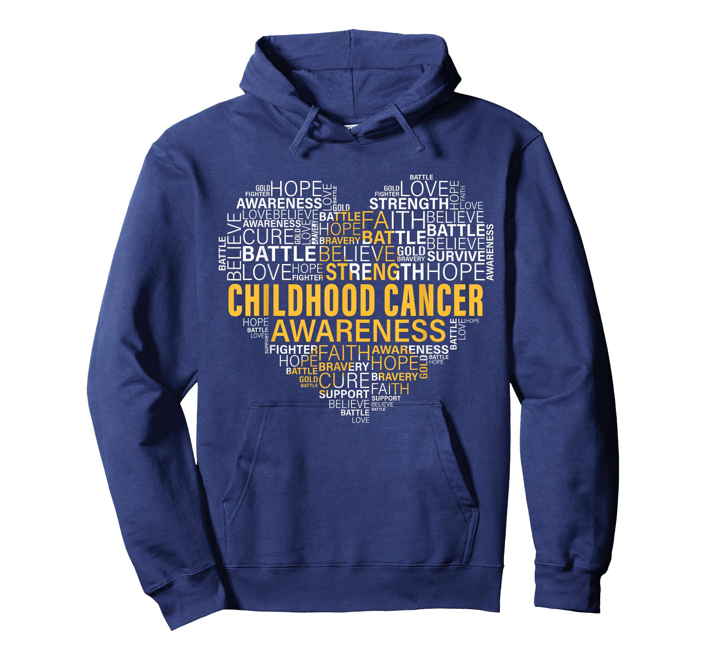 Childhood Cancer Awareness Hope Support Strong Warrior T-Shirt