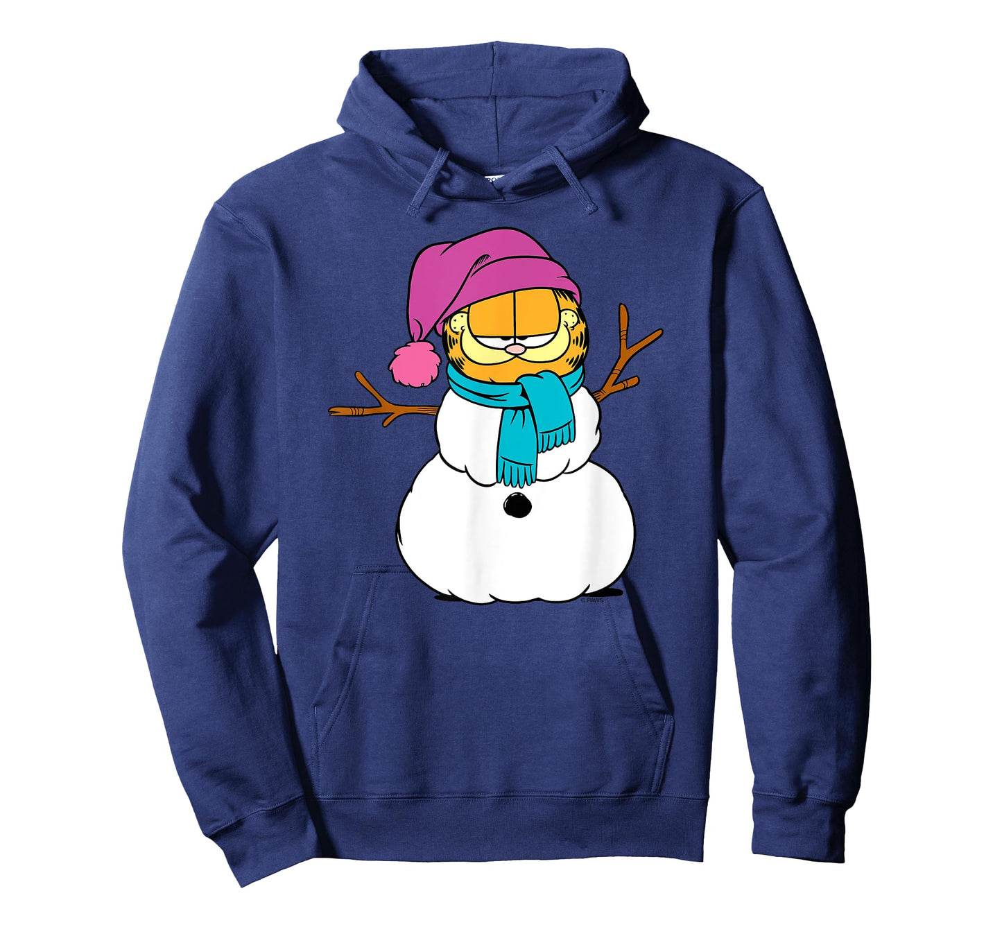 Garfield Snowman Wintertime Holiday Cartoon Cat T-Shirt